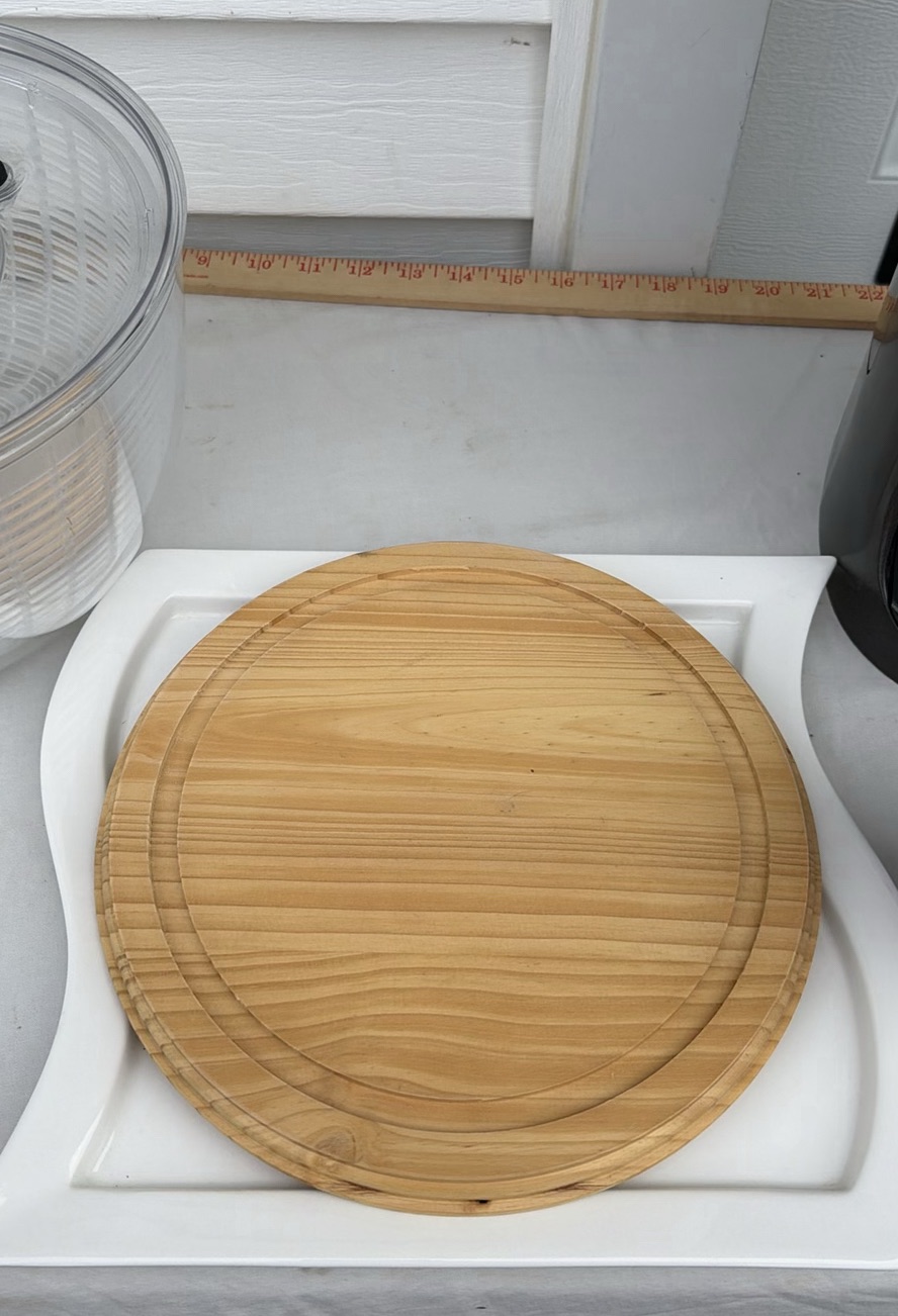 Soda Stream Maker, Bottle, OXO Salad Spinner, Serving Tray, Wooden Cheese Board and Mug - image 12 of 16