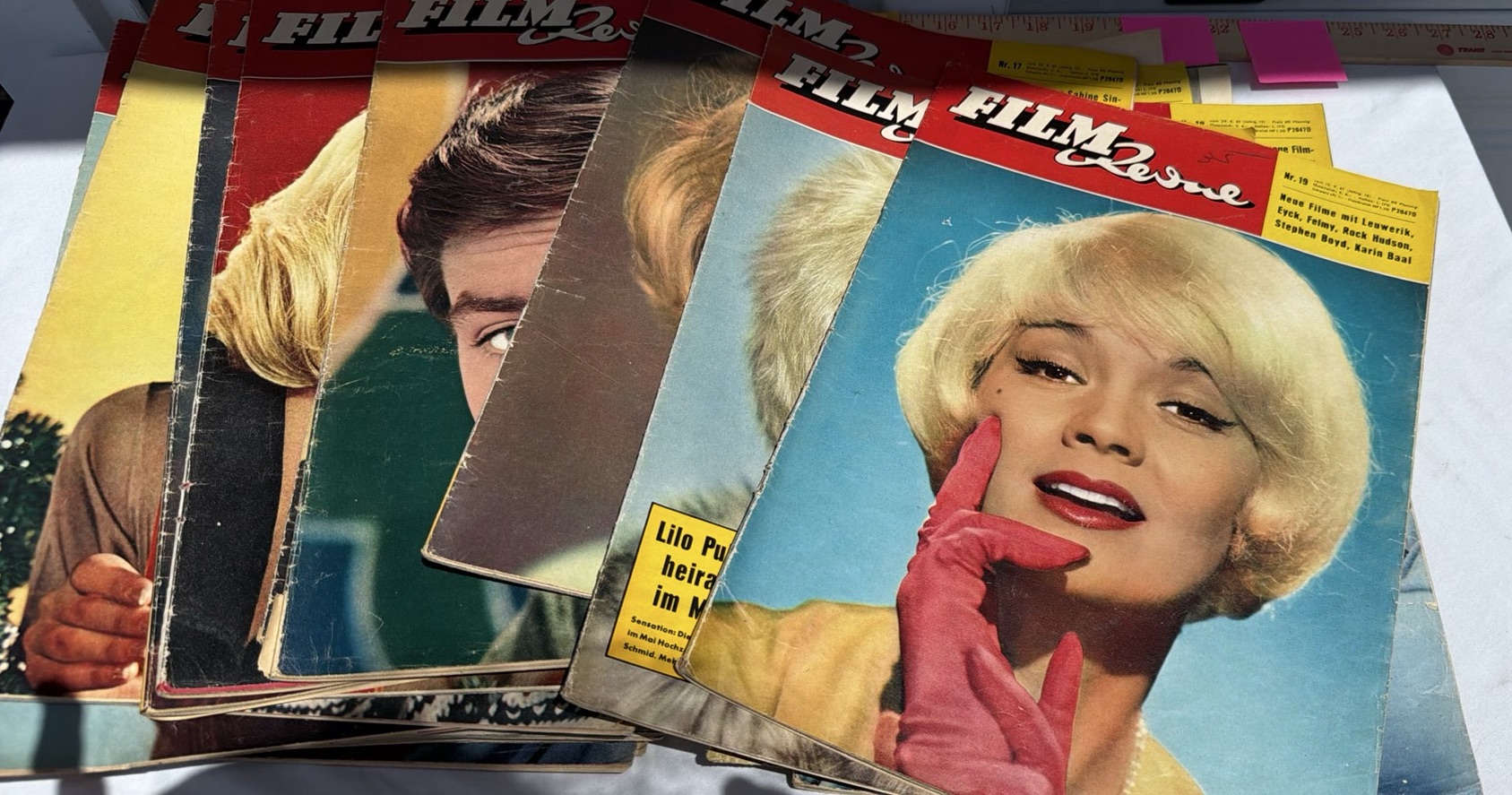Vintage 1961 Film Revue German Magazines - Lot Of 25 - image 2 of 16