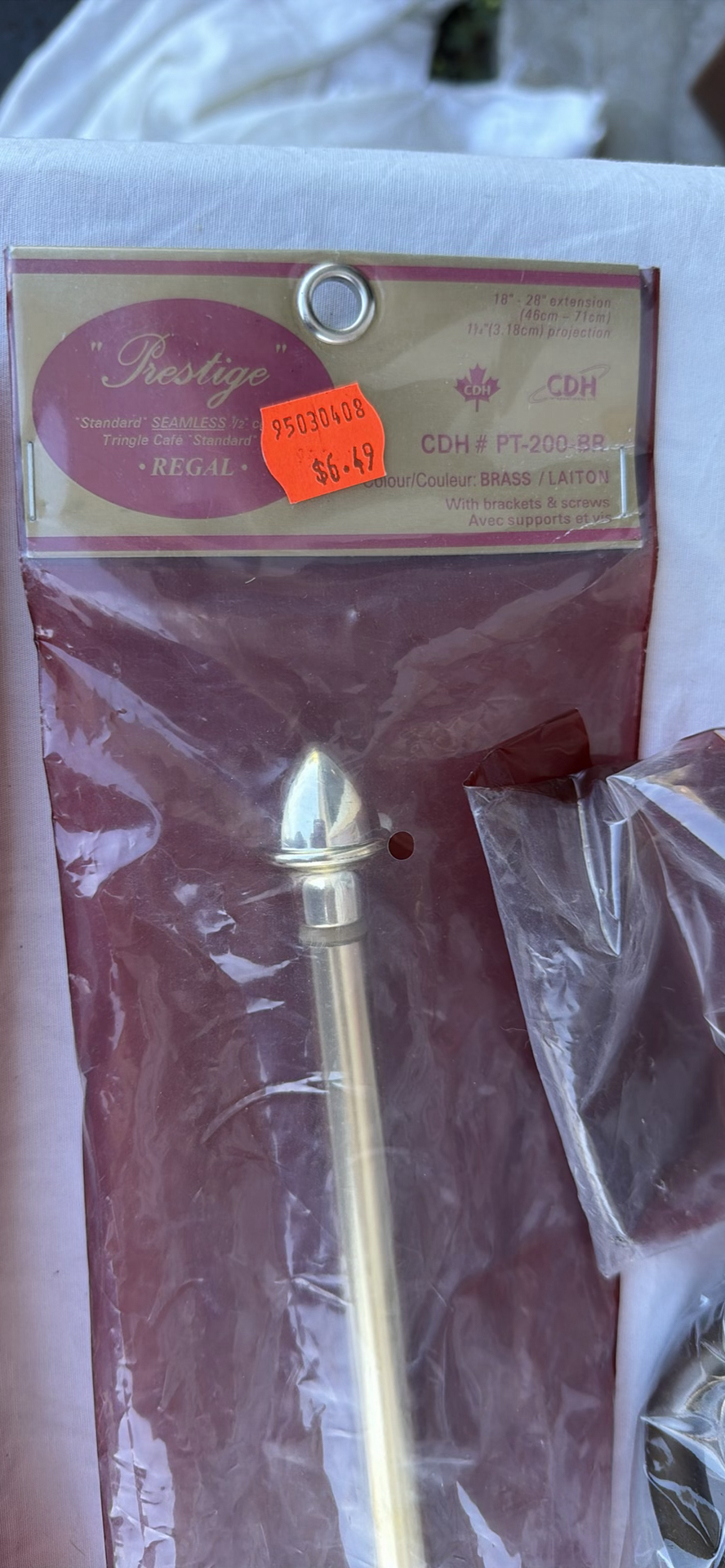 CDH Collection Brass Curtain Rods and Drapery Holdbacks - image 5 of 9