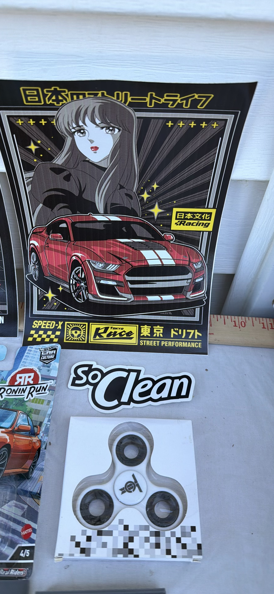 Japanese Performance Automotive Stickers, Die-Cast Car, and Organizer Trays - image 2 of 8