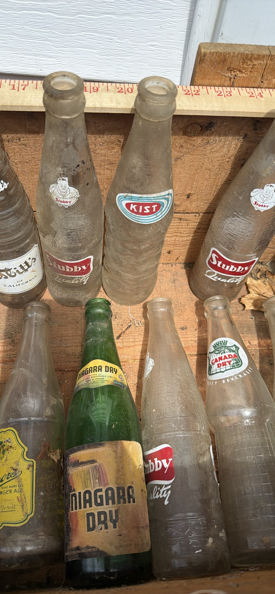 Vintage Wooden Crate with Assorted Glass Soda Bottles - image 11 of 14