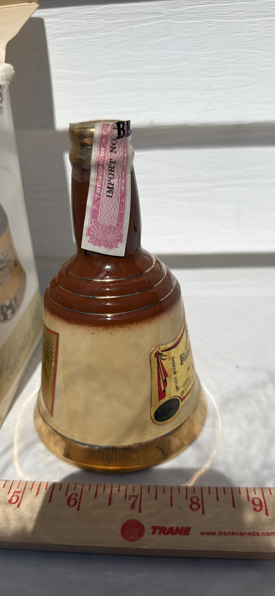 Bell's Blended Scotch Whisky Bell-Shaped Bottle with Box, WADE - image 9 of 10