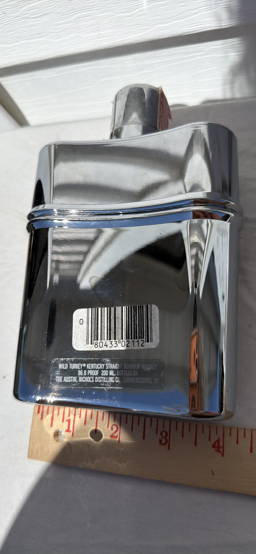 Wild Turkey Kentucky Straight Bourbon Whiskey Chrome Bottle - image 3 of 5