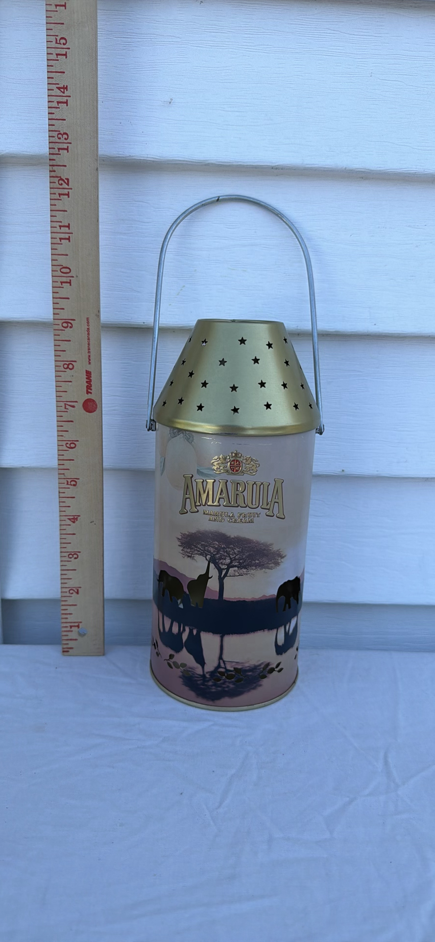 Amarula Metal Lantern with Star Cutout Shade - image 1 of 4