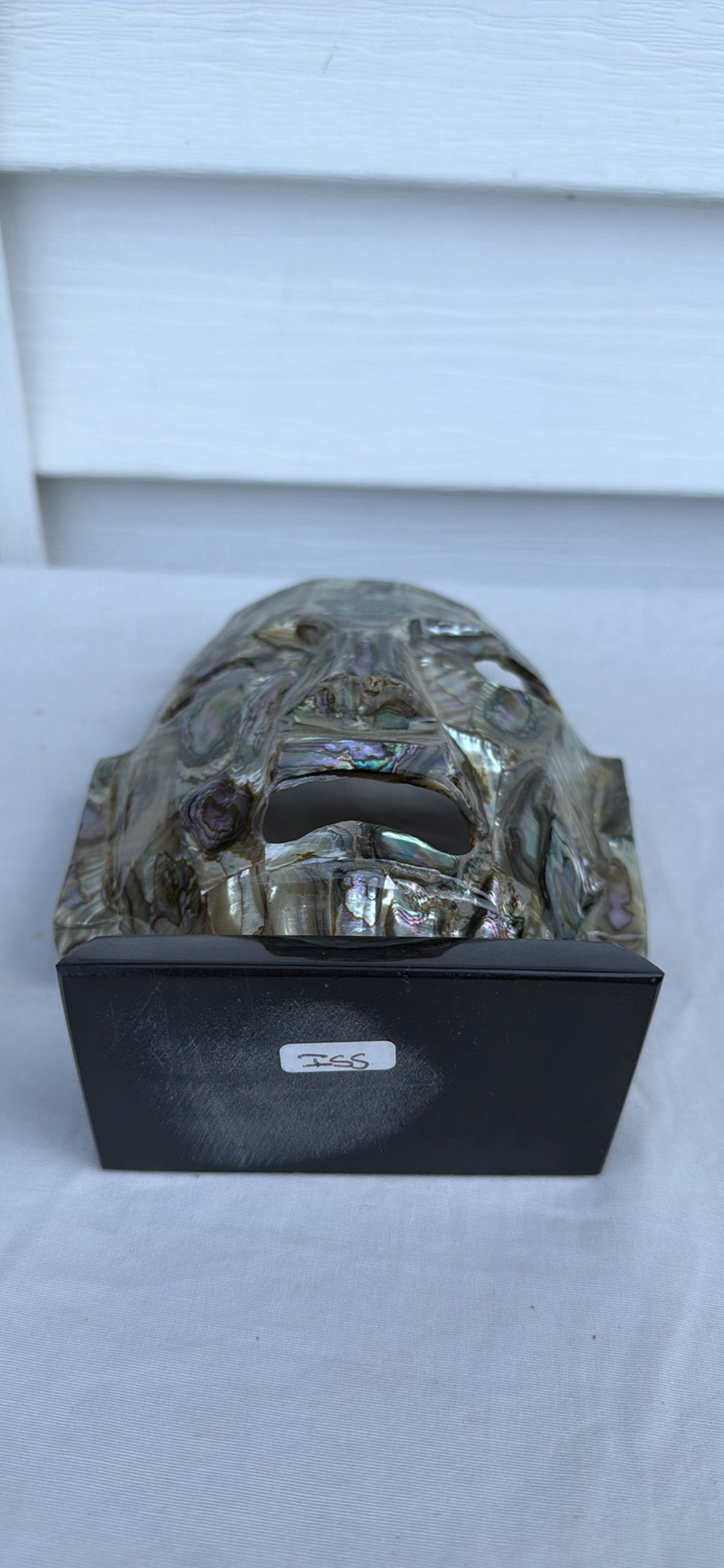 Abalone Shell Mosaic Mask Sculpture - image 4 of 7
