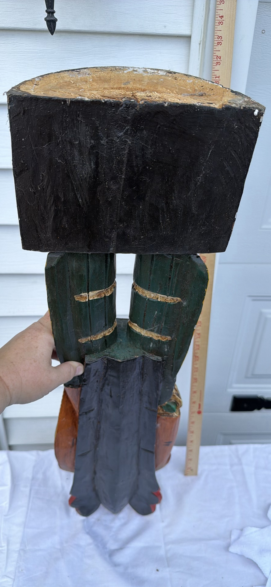 Carved Cigar Store Indian Wooden Figure Statue - image 3 of 3
