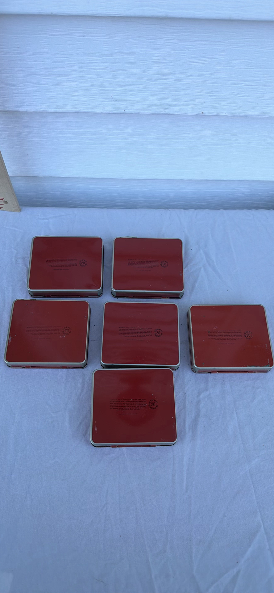 Six Vintage du Maurier Cigarette Tins - image 5 of 6