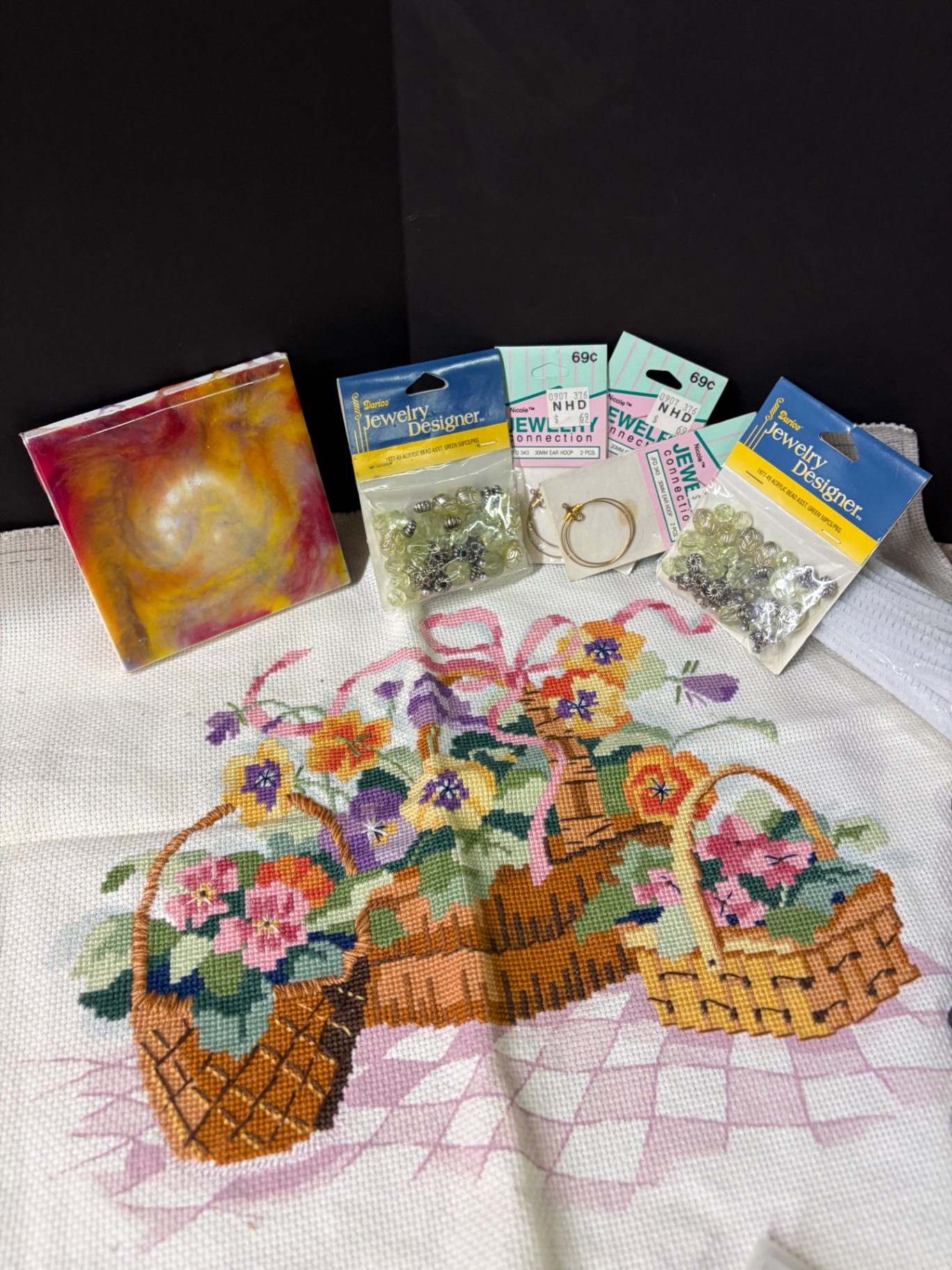 Lot of Buttons, Embroidery, Crafts, more - image 3 of 4