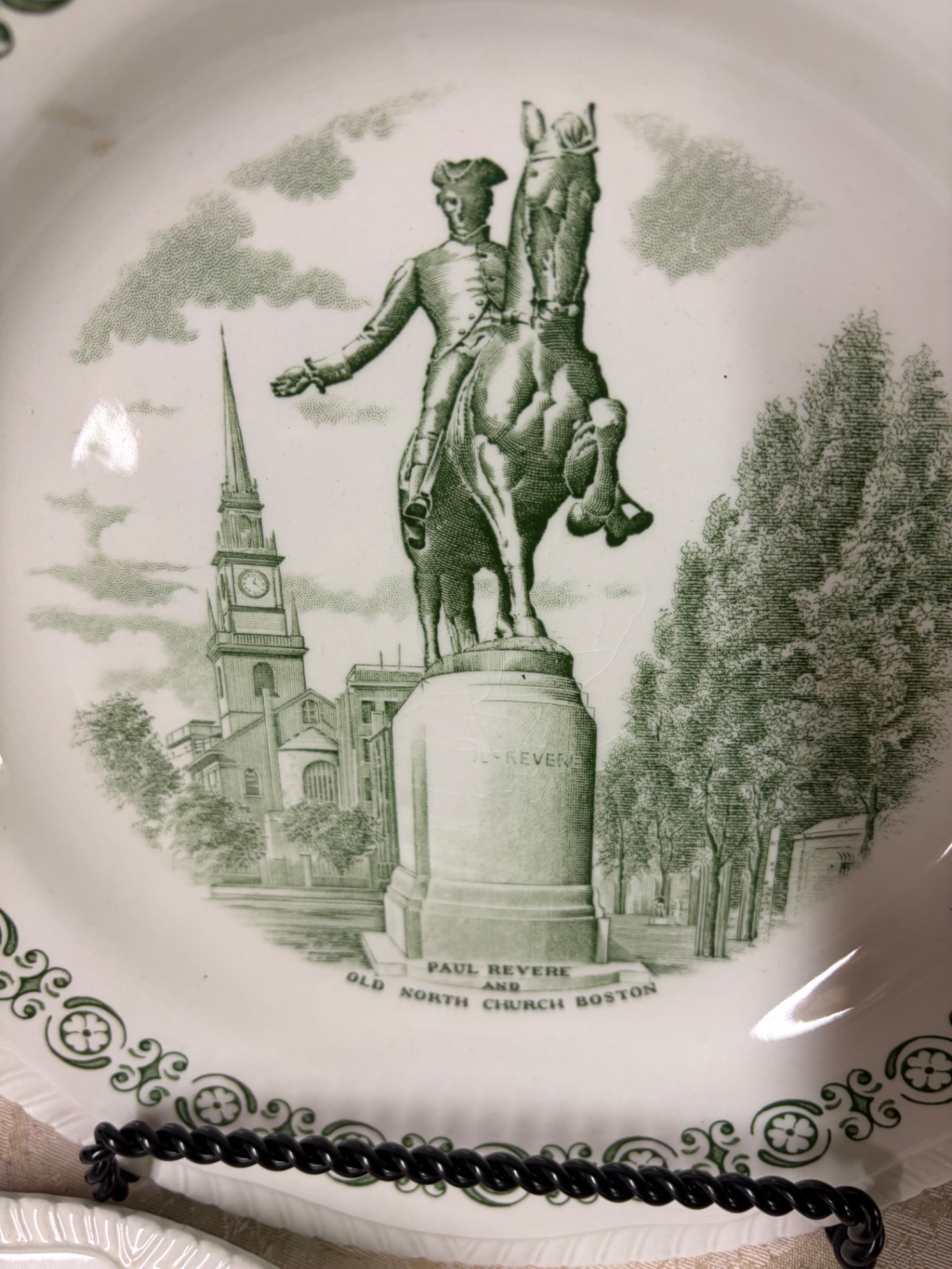 6 Vintage New England Plates by Wood & Sons England  - image 3 of 9