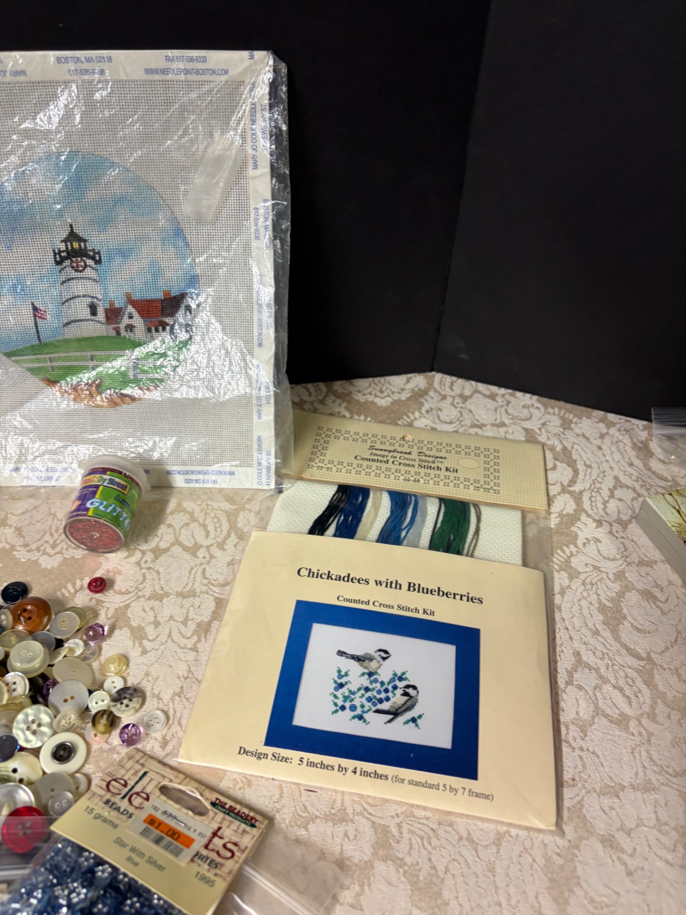 Lot of Buttons, Embroidery, Crafts, more - image 4 of 4