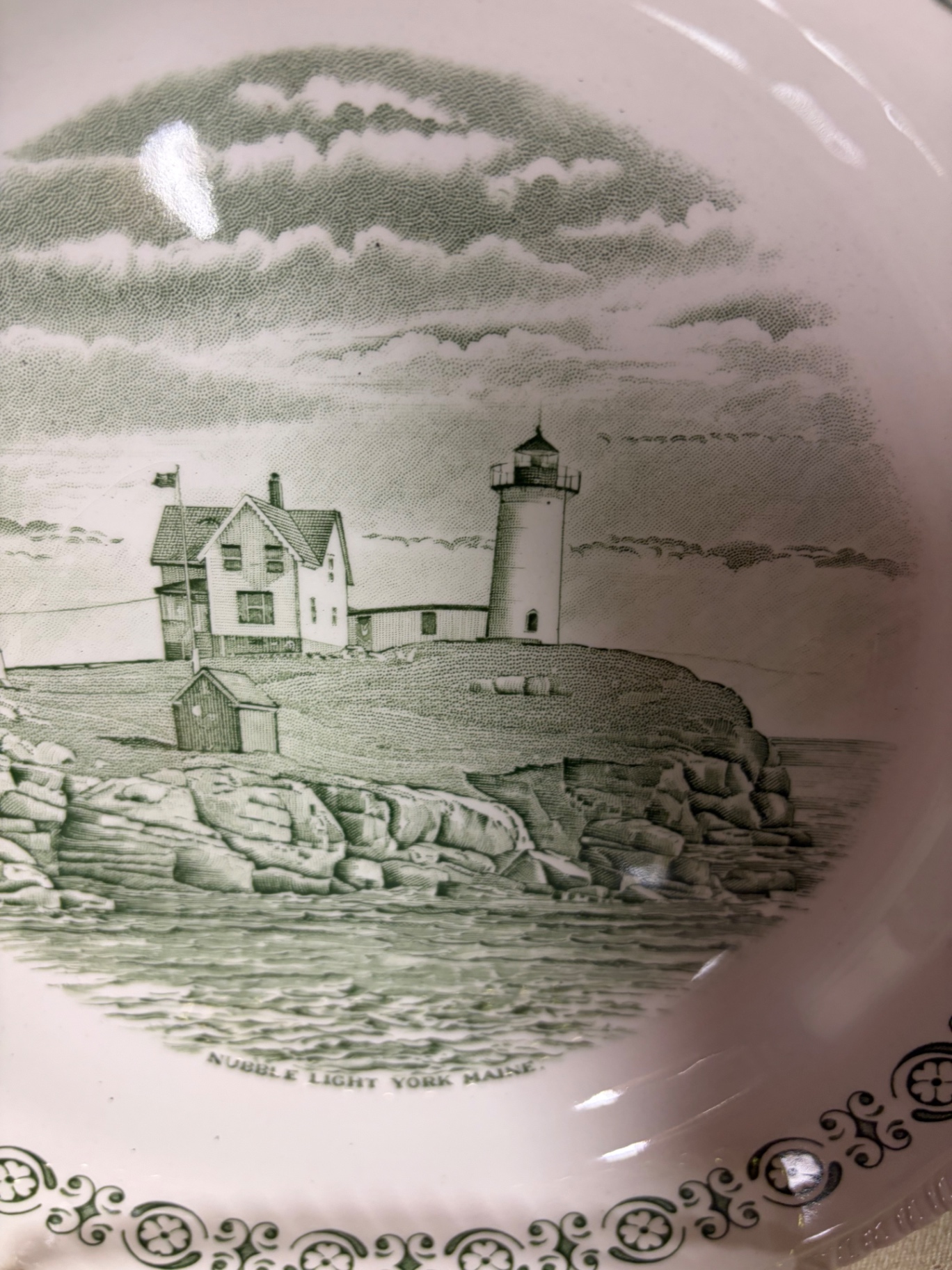 6 Vintage New England Plates by Wood & Sons England  - image 5 of 9