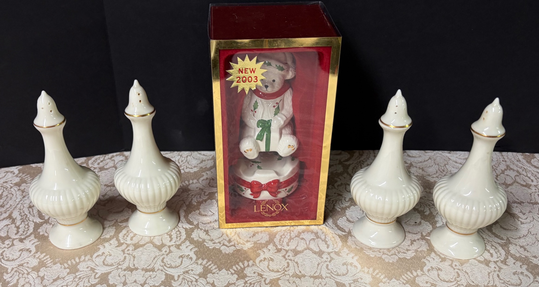 3 Sets of Lenox Salt and Pepper Shakers - image 1 of 2