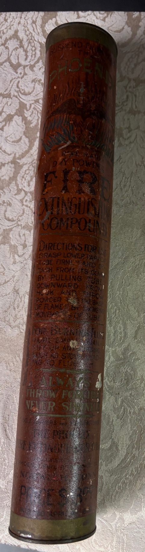 THE RICHMOND CHEMICAL antique FIRE EXTINGUISHER Old Long Tube Silver Springs, MD - image 1 of 5