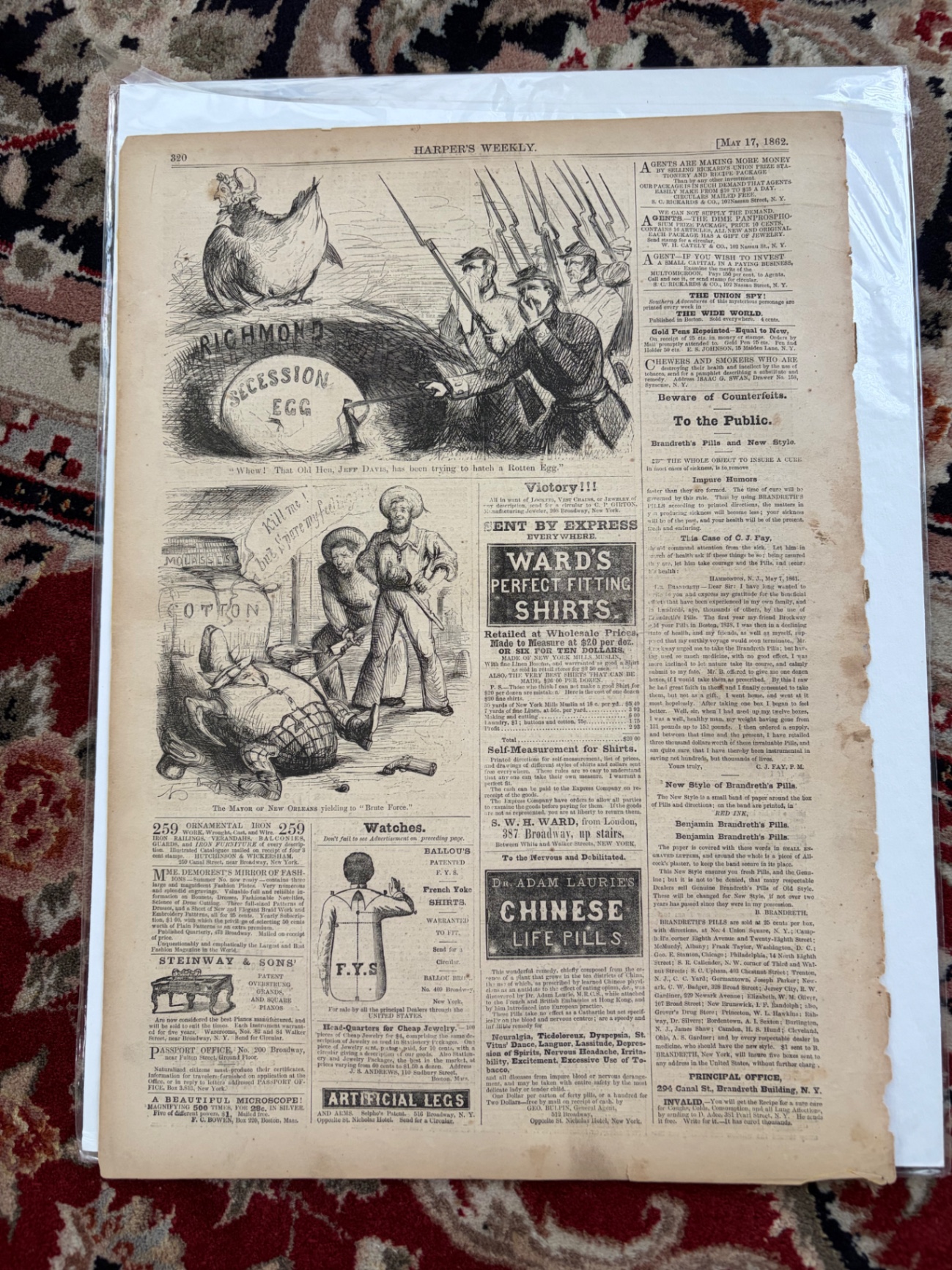 2 Authentic Harper’s Weekly 1862 and 1863 - image 2 of 7