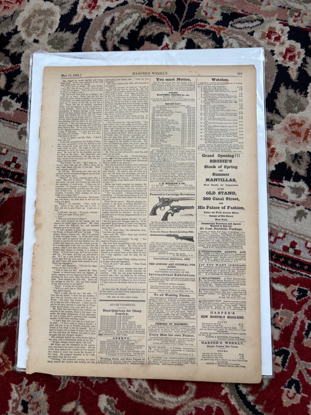 2 Authentic Harper’s Weekly 1862 and 1863 - image 3 of 7