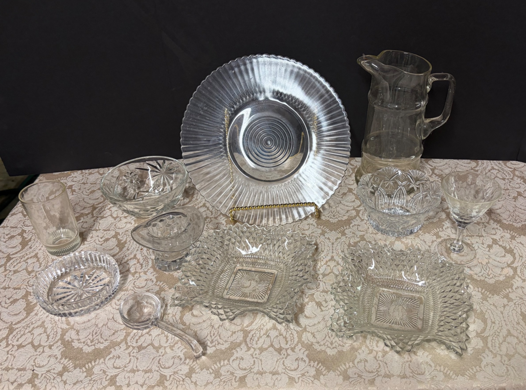 Lot of Vintage Clear Glassware - image 1 of 1