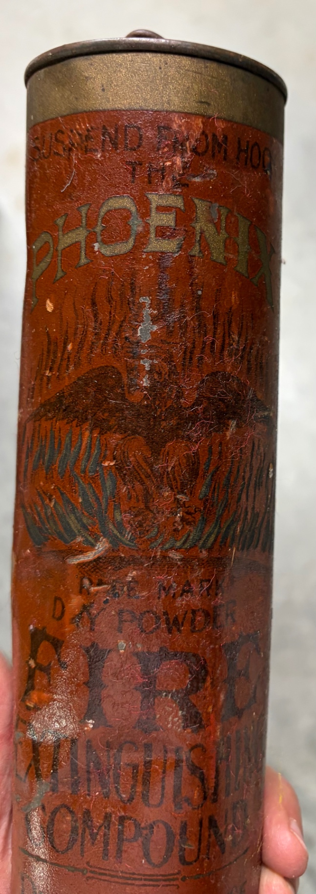 THE RICHMOND CHEMICAL antique FIRE EXTINGUISHER Old Long Tube Silver Springs, MD - image 5 of 5