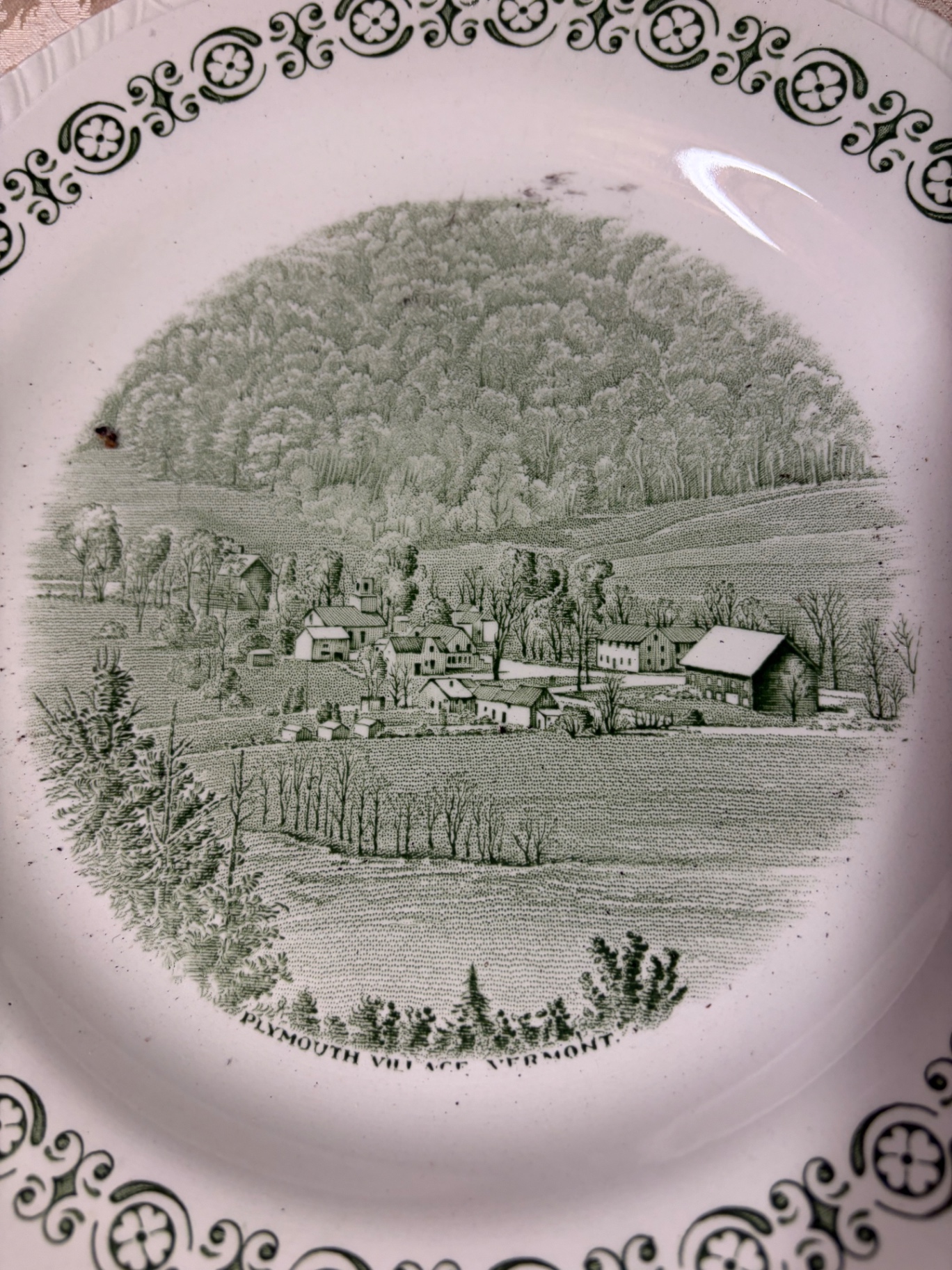 6 Vintage New England Plates by Wood & Sons England  - image 6 of 9