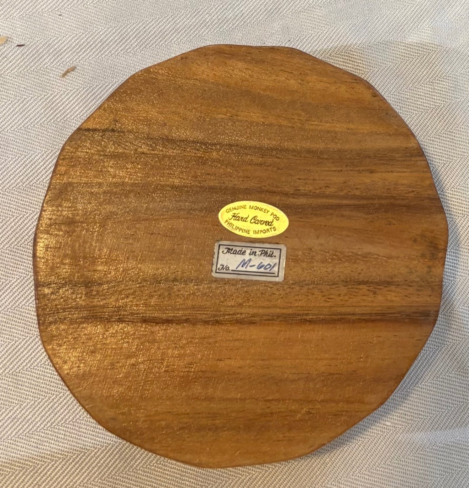 Monkey Pod Carved Wooden Pieces from the Phillipines - image 10 of 15