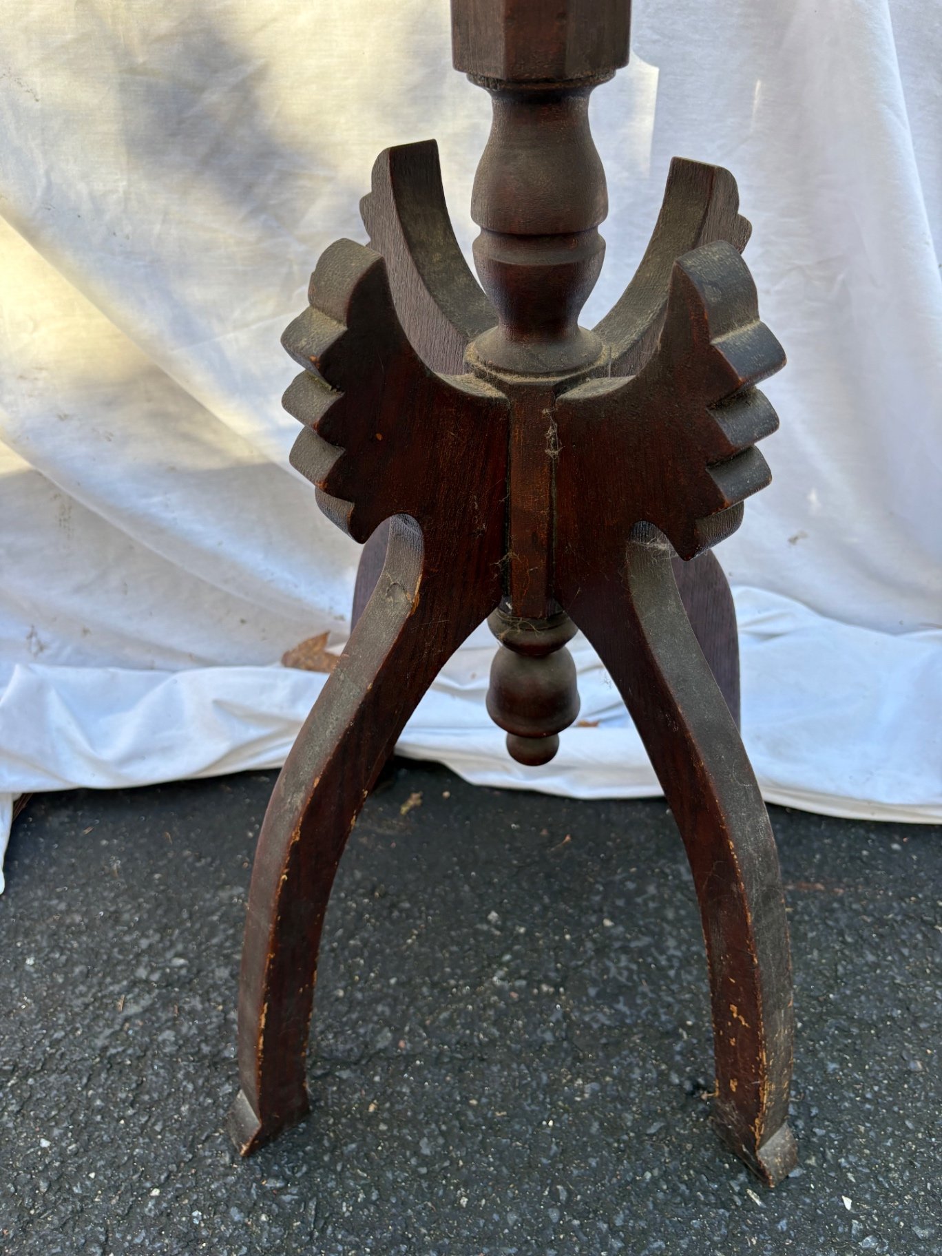 Antique Walnut Occasional Table or Plant Stand  - image 2 of 2