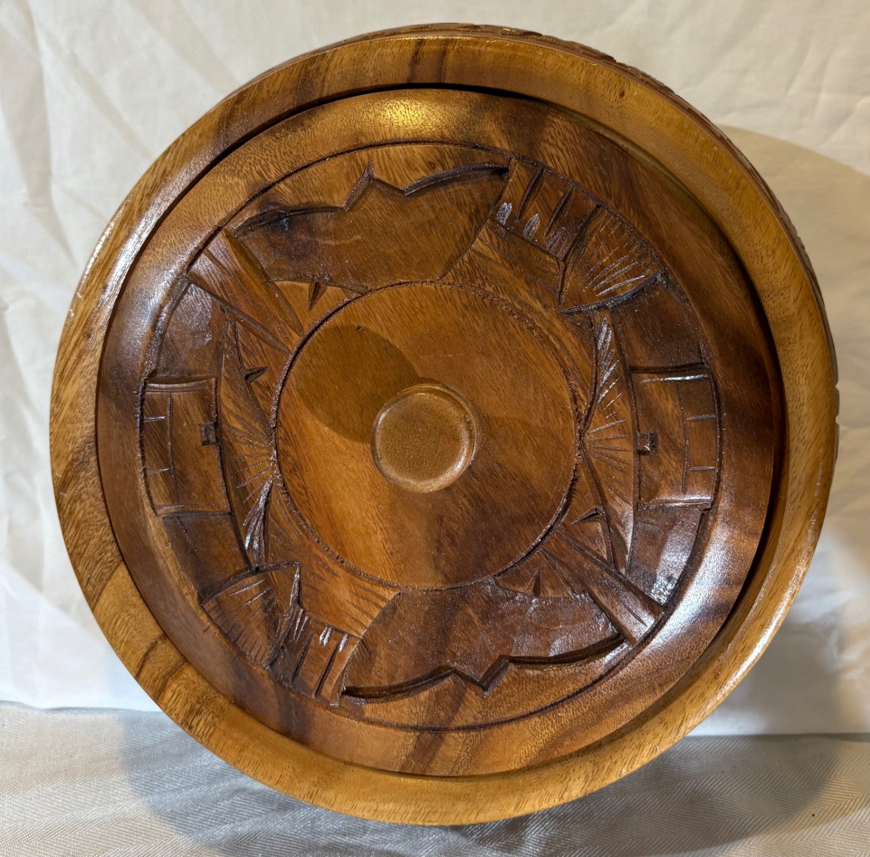 Monkey Pod Carved Wooden Pieces from the Phillipines - image 3 of 15