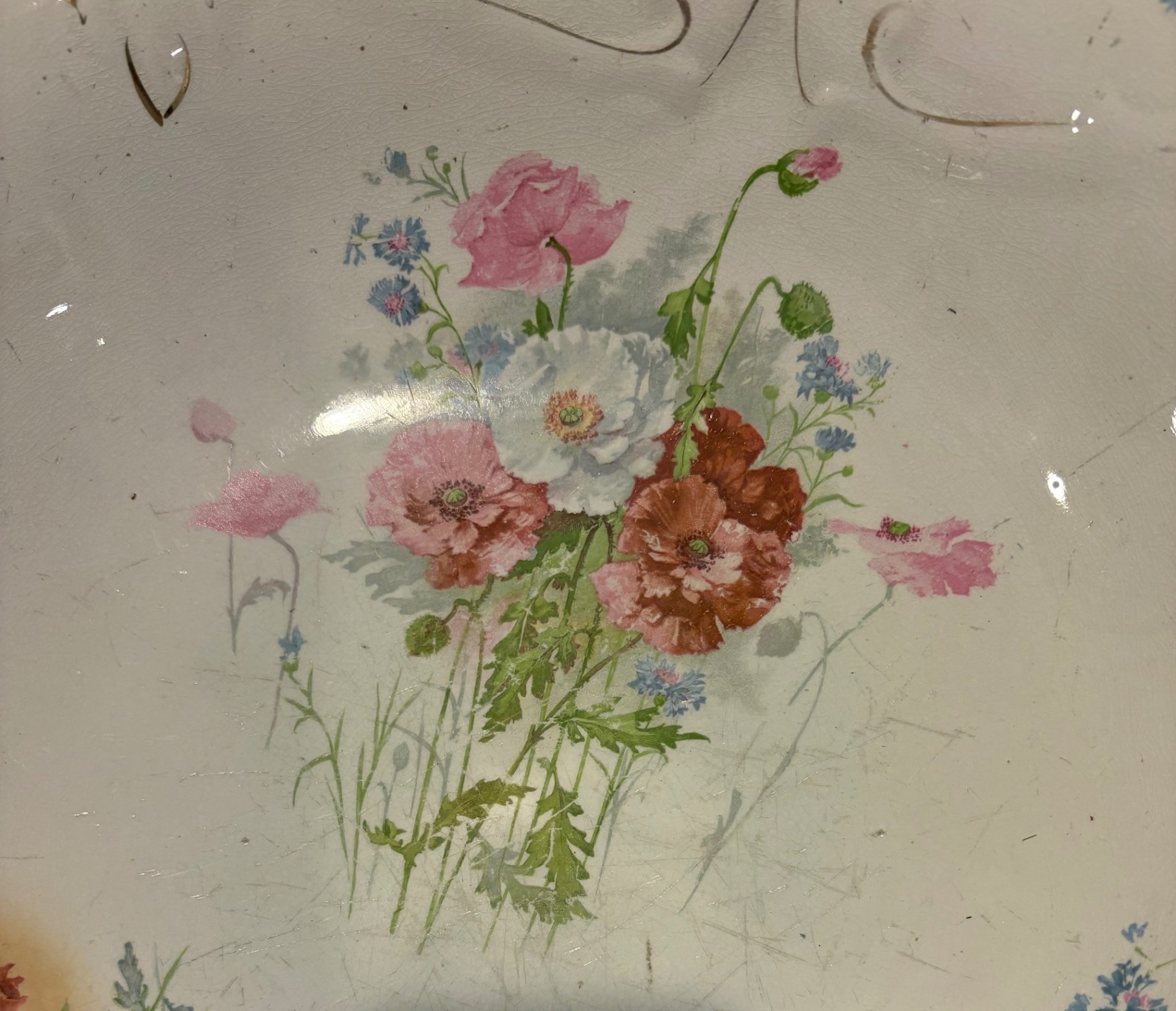 Antique Etruria Mellor Chamber Pot w/ Wash Basin  - image 4 of 6