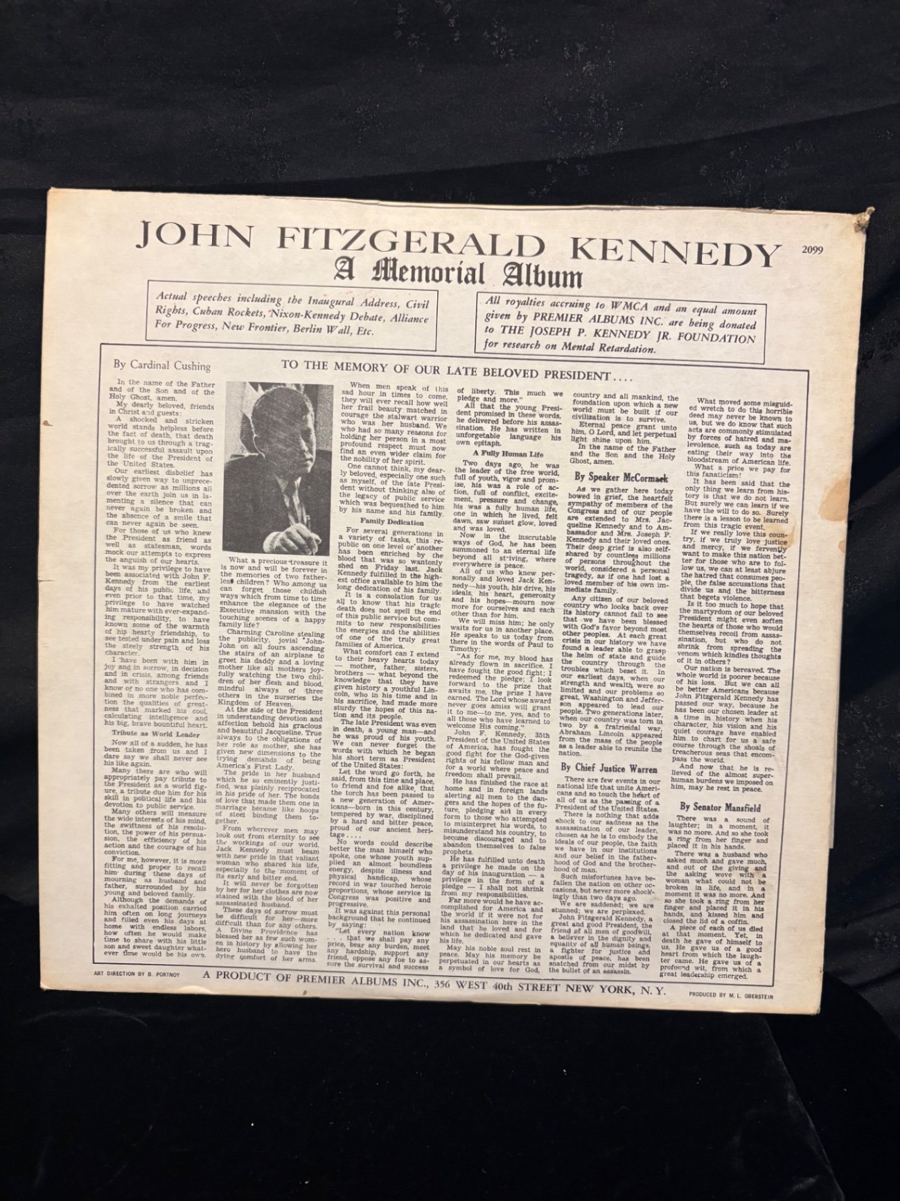 JFK Memories, Ephemera + 2 Record Albums - image 3 of 10