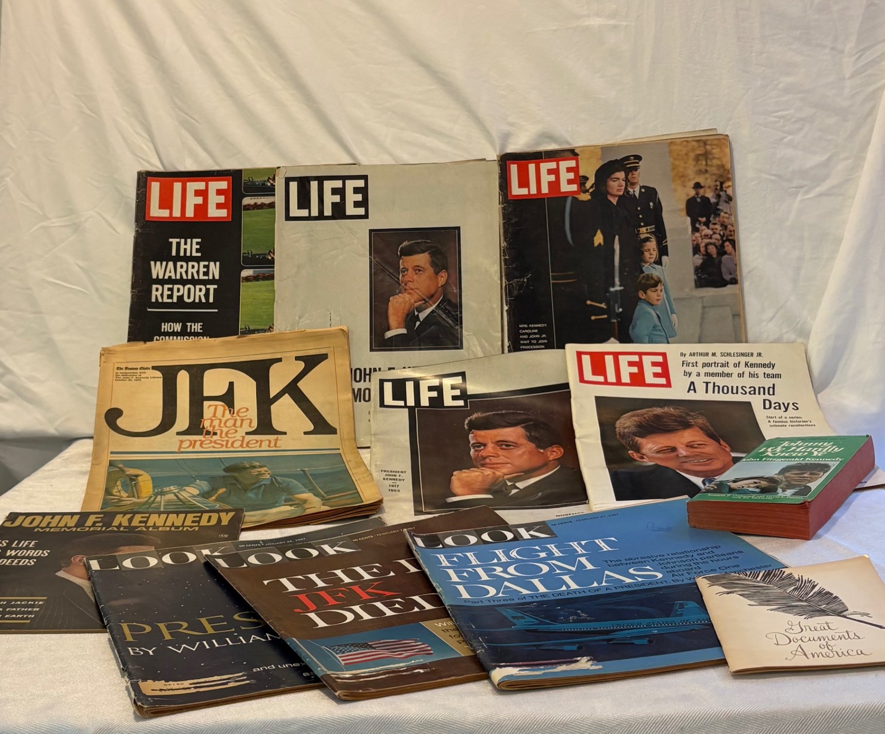 JFK Memories, Ephemera + 2 Record Albums - image 1 of 10