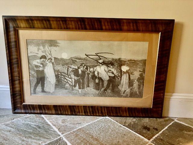 Grayscale Framed Print of "The Harvest Moon" - image 2 of 4