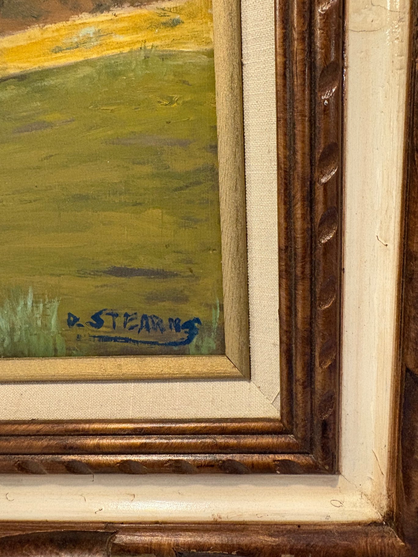 Oil Painting by D. Stearns, depicts Monument Valley - image 2 of 4