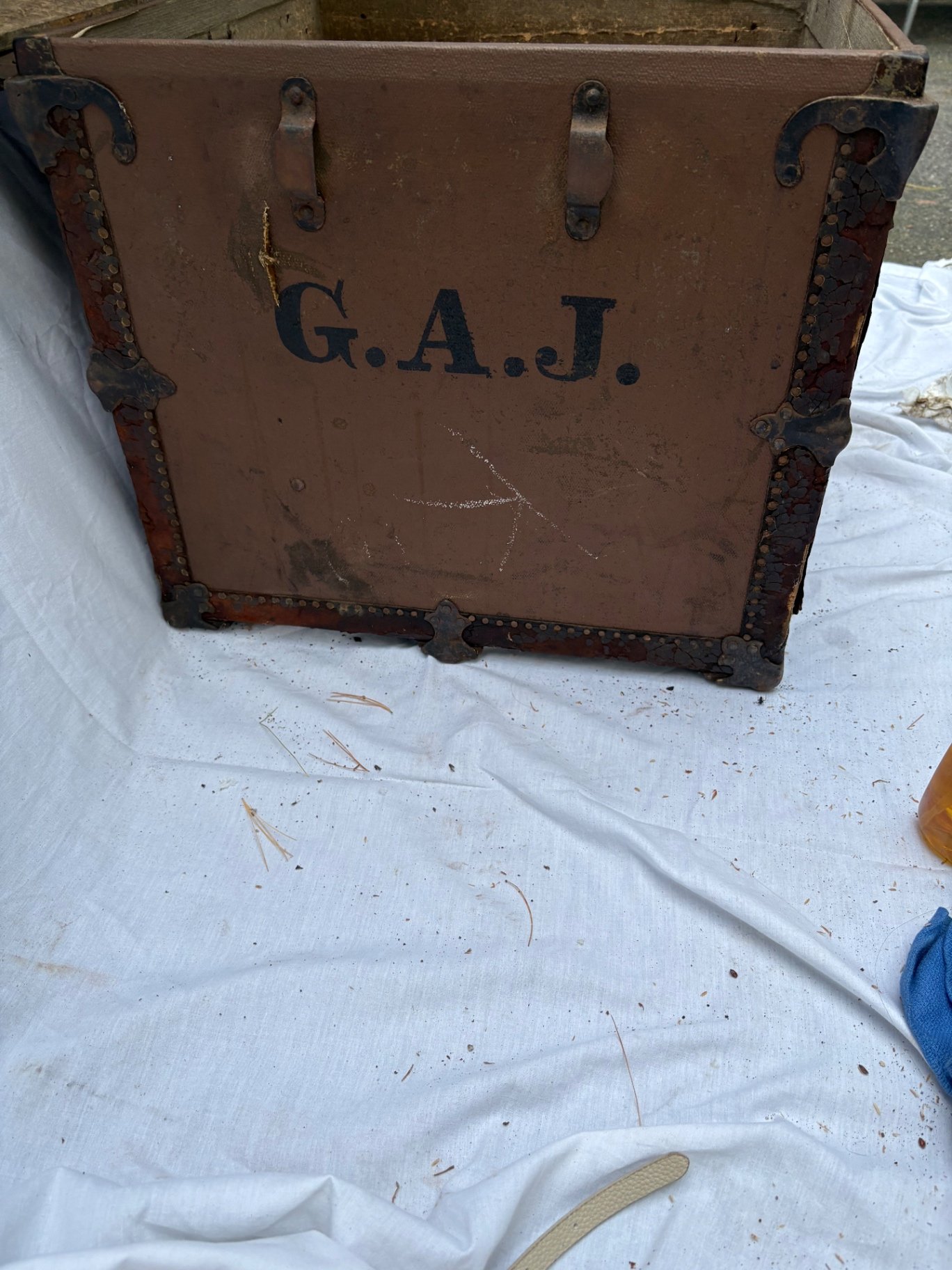 Antique Alexander MacDonald Steamer Trunk  - image 7 of 10