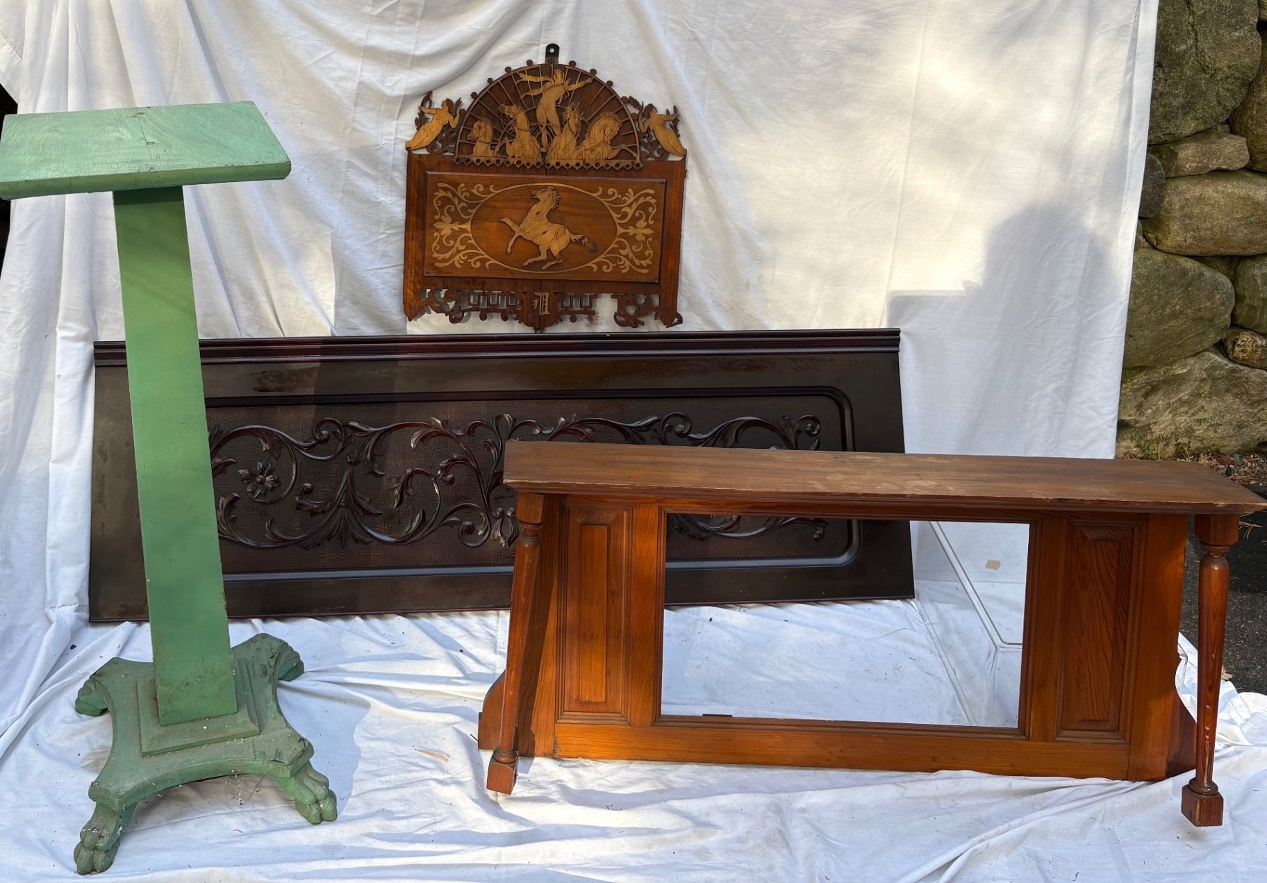 Architectural Salvage ,Wall Hanging ,  Piano Front, Mantel, Plant Stand  - image 1 of 6