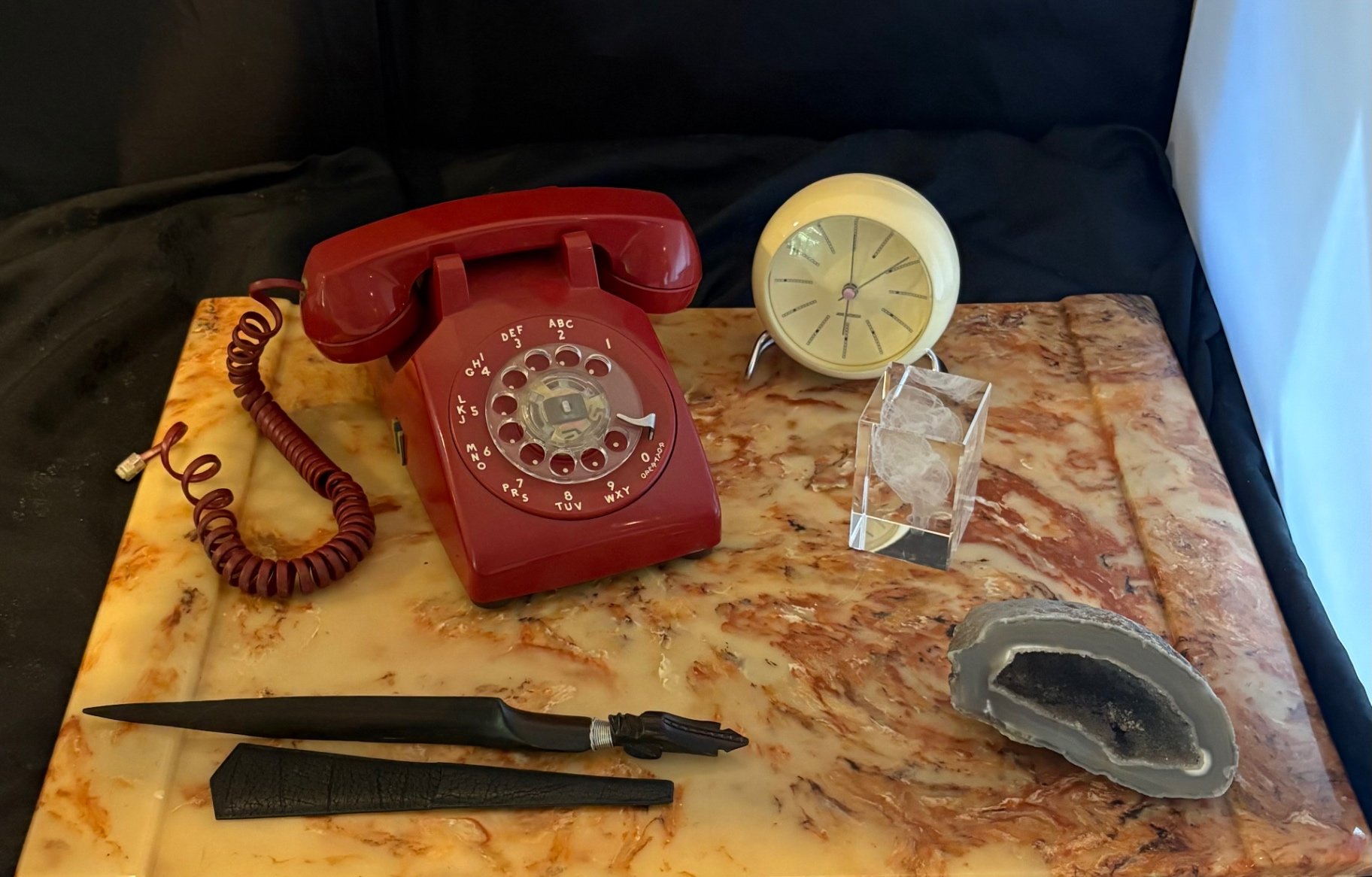 MCM Desk Set With Bakelite Blotter  - image 1 of 13