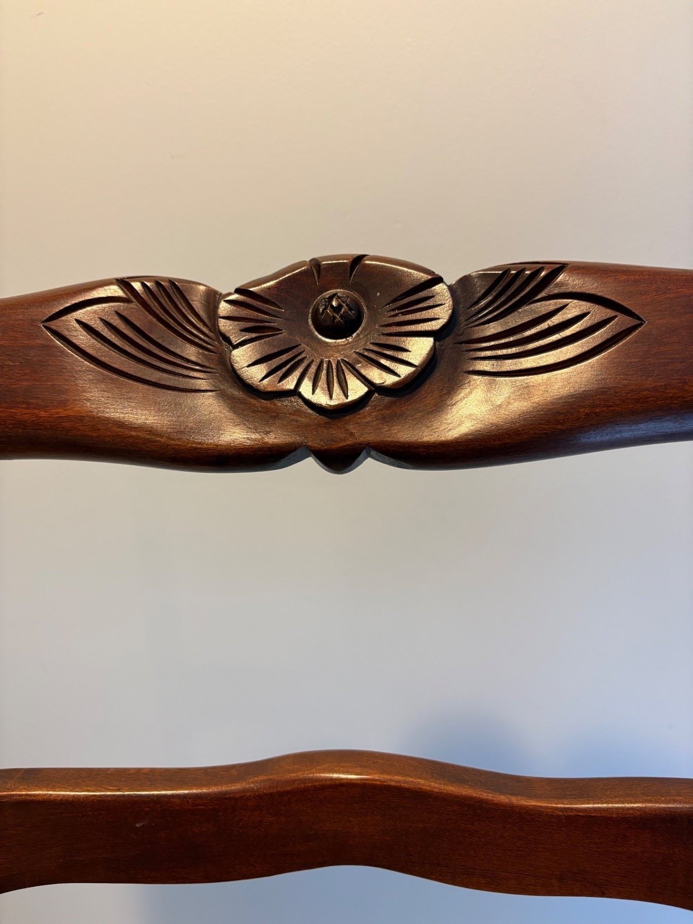 Vintage Mahogany Rose Back Regency Duncan Phyfe Chairs  - image 4 of 6