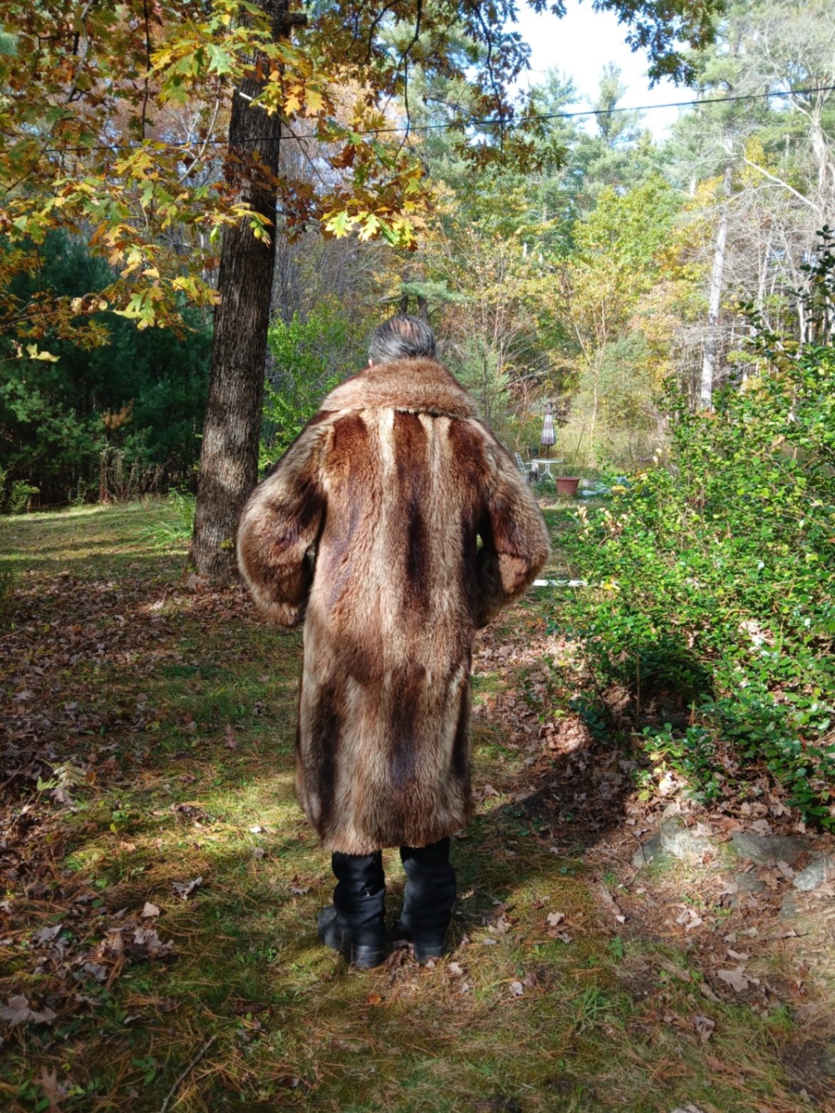 Men’s Vintage  Full Length Raccoon Coat  - image 3 of 8