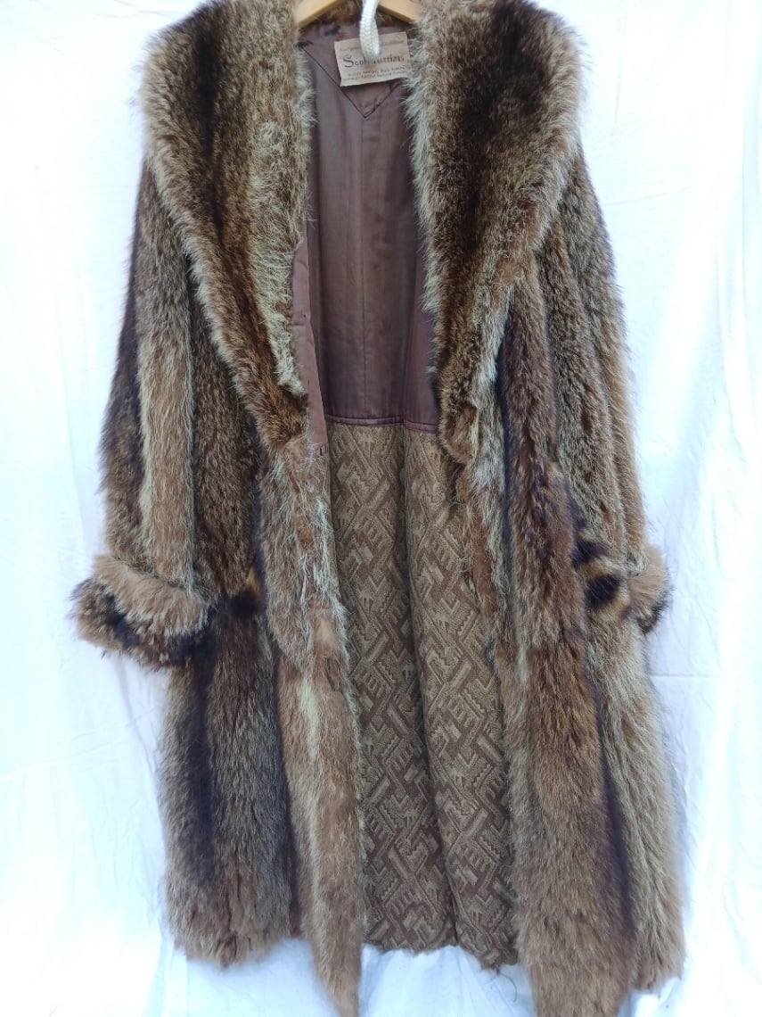 Men’s Vintage  Full Length Raccoon Coat  - image 1 of 8