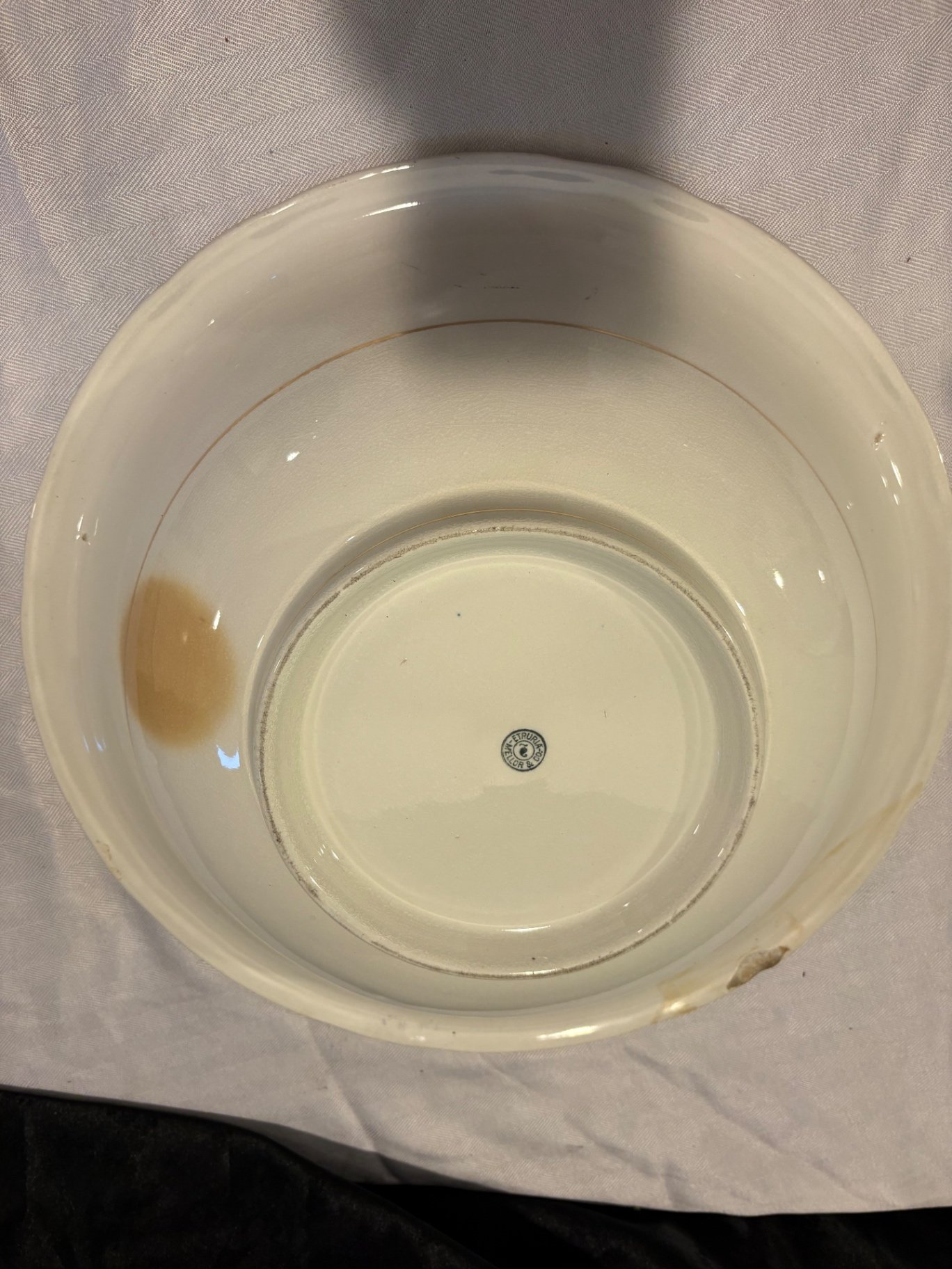 Antique Etruria Mellor Chamber Pot w/ Wash Basin  - image 3 of 6