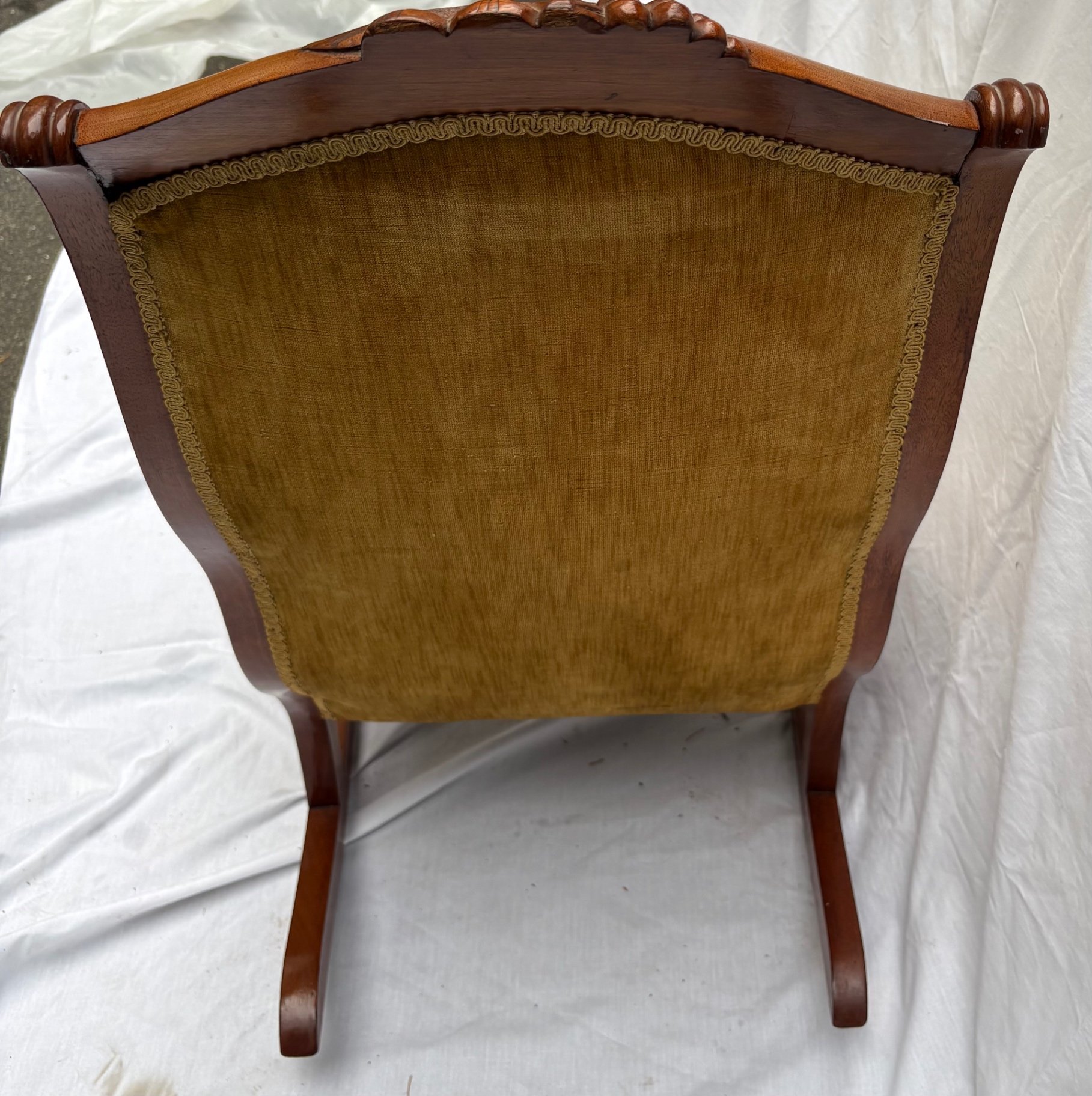 Ladies Victorian Walnut Rocker  - image 5 of 6