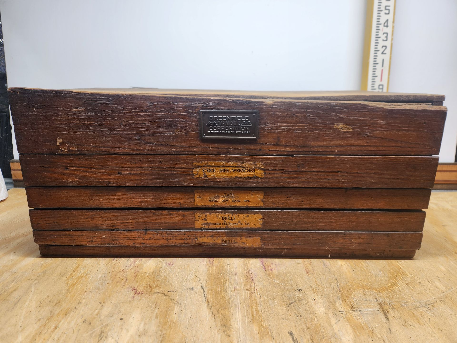 Vintage Greenfield Tap And Die 5-Drawer Cabinet - image 1 of 13