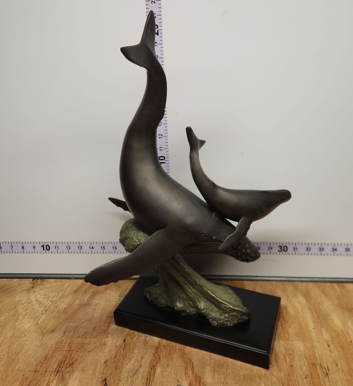 Bronze Humpback Whales Sculpture - image 1 of 12