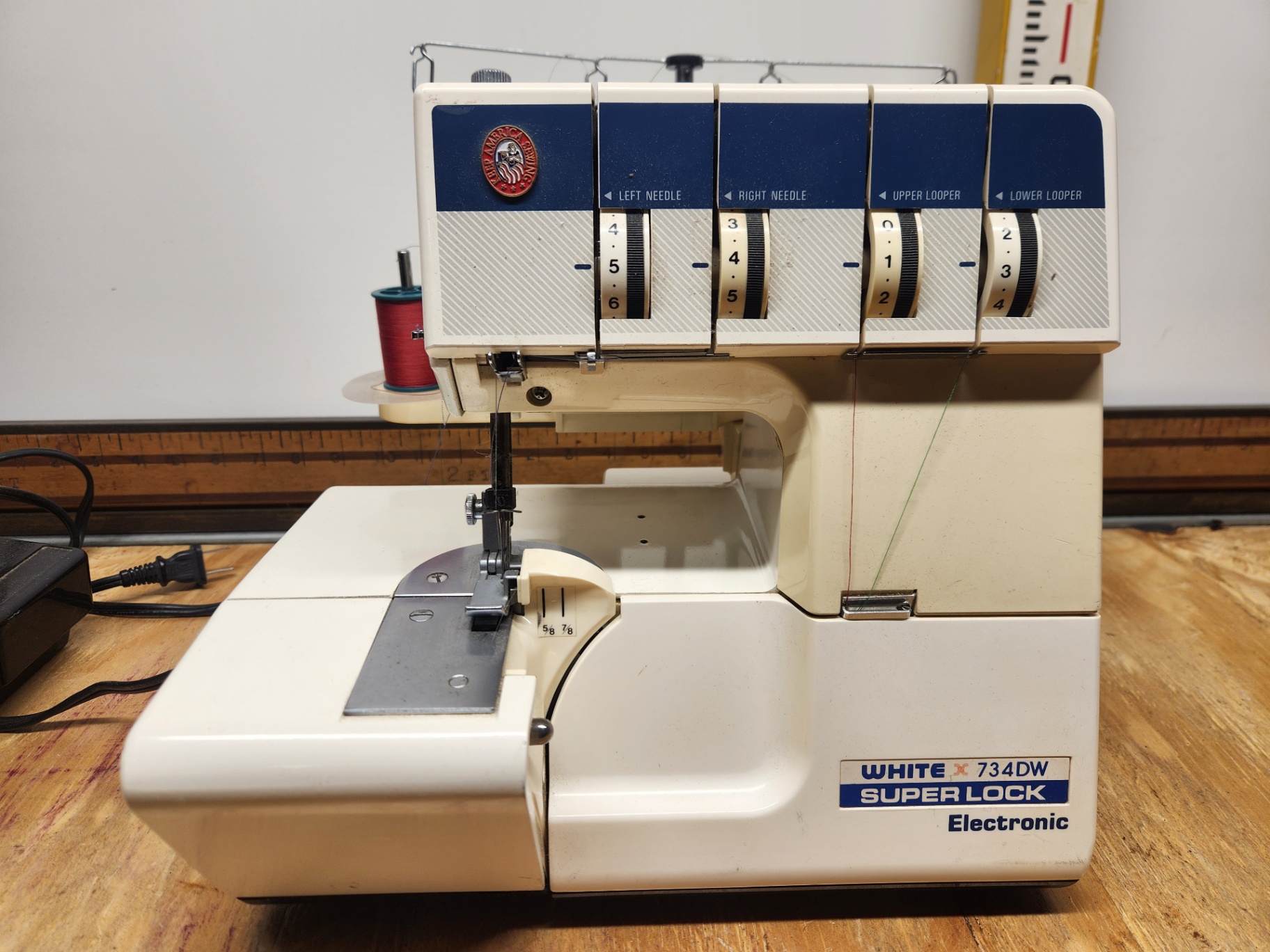 White 734-DW Superlock Sewing Machine - image 1 of 10