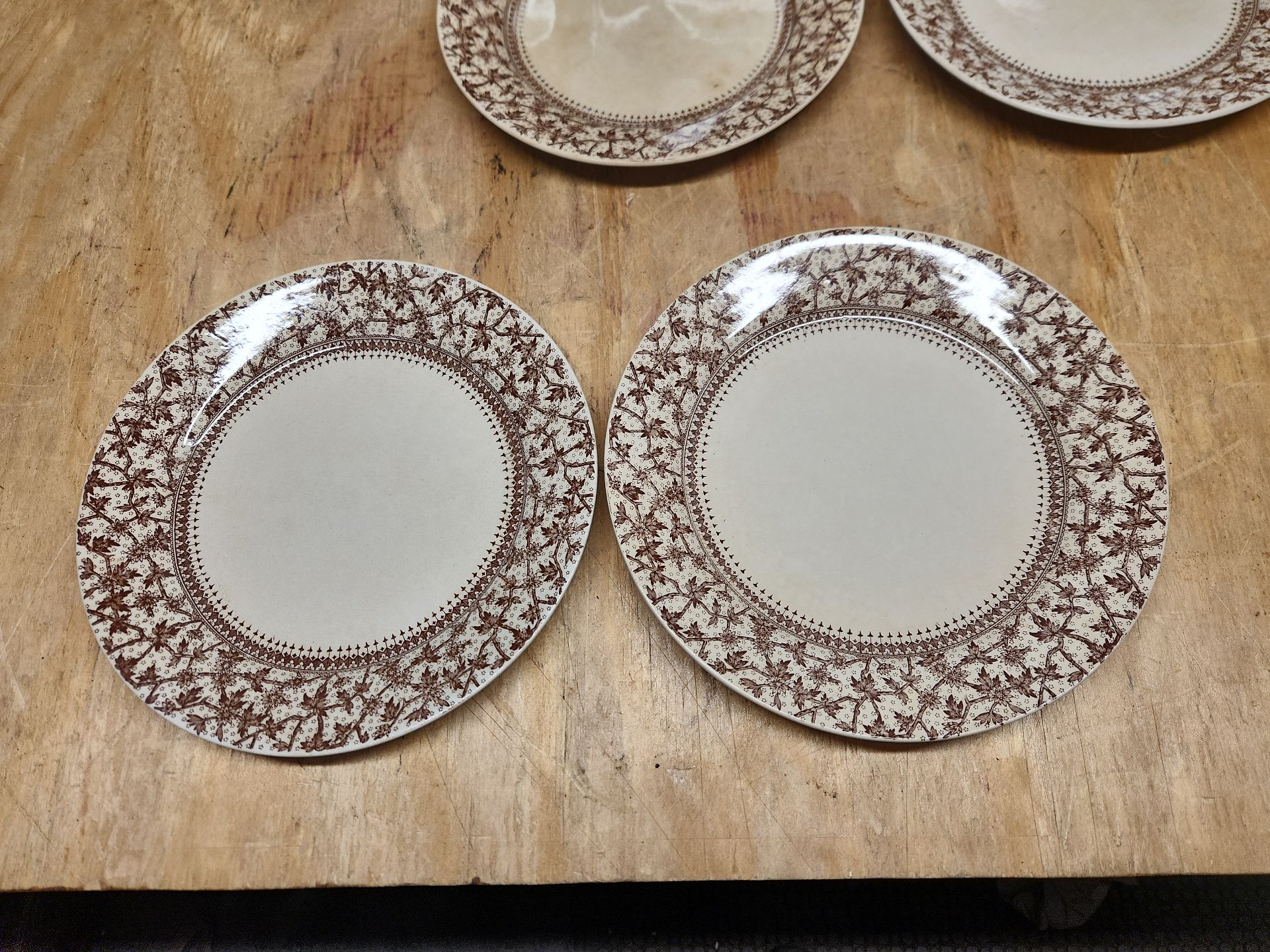D.B. & Co Imperial Brown Transferware - image 6 of 24