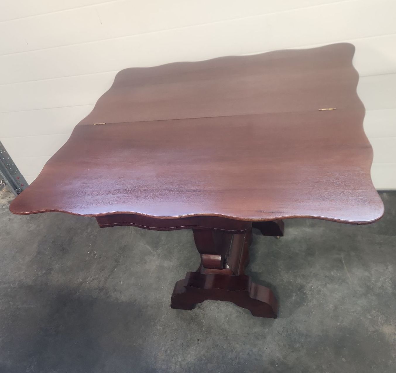 Antique Mahogany Flip Top Card Table - image 9 of 17
