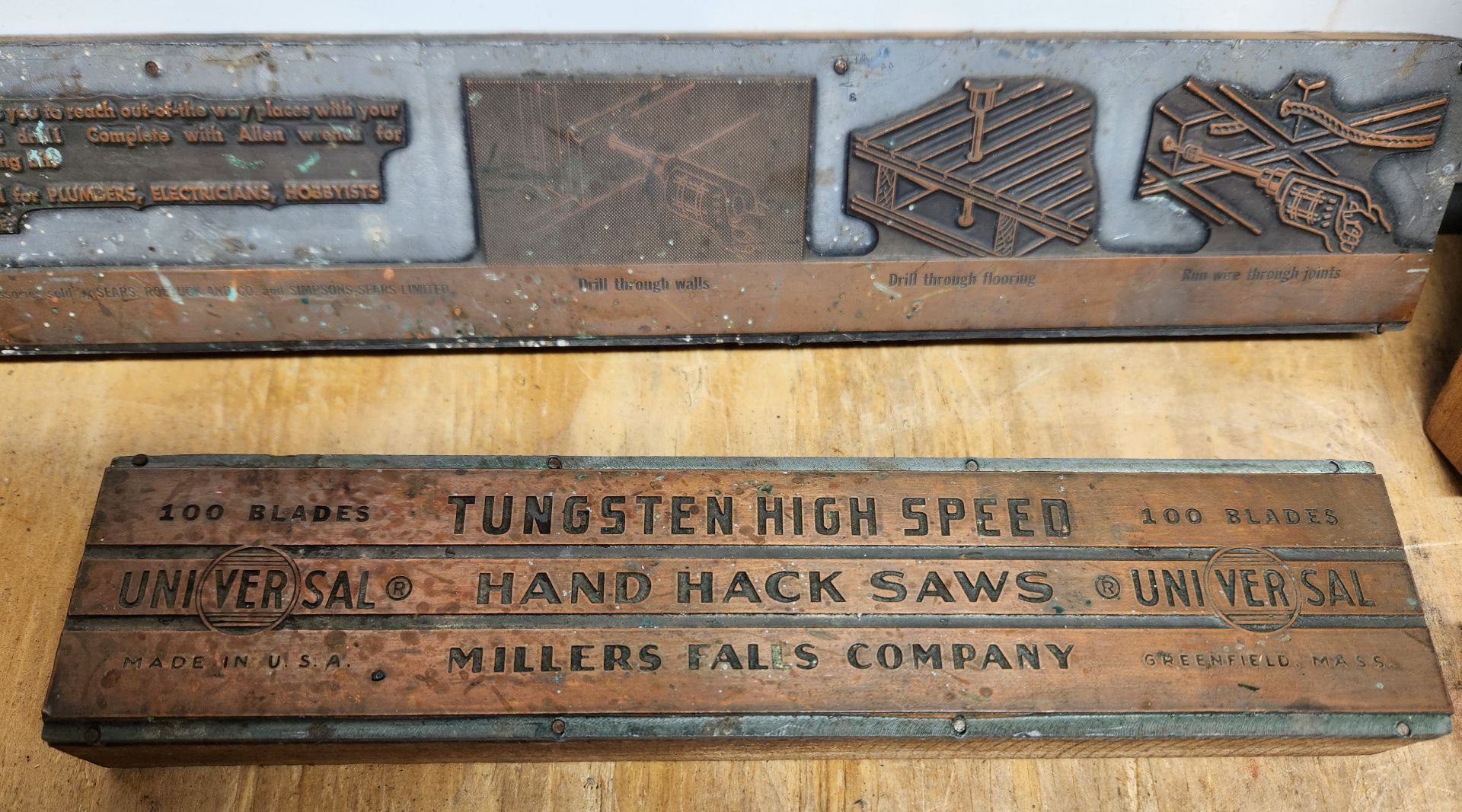 Letterpress Print Block Advertising Lot - image 3 of 13