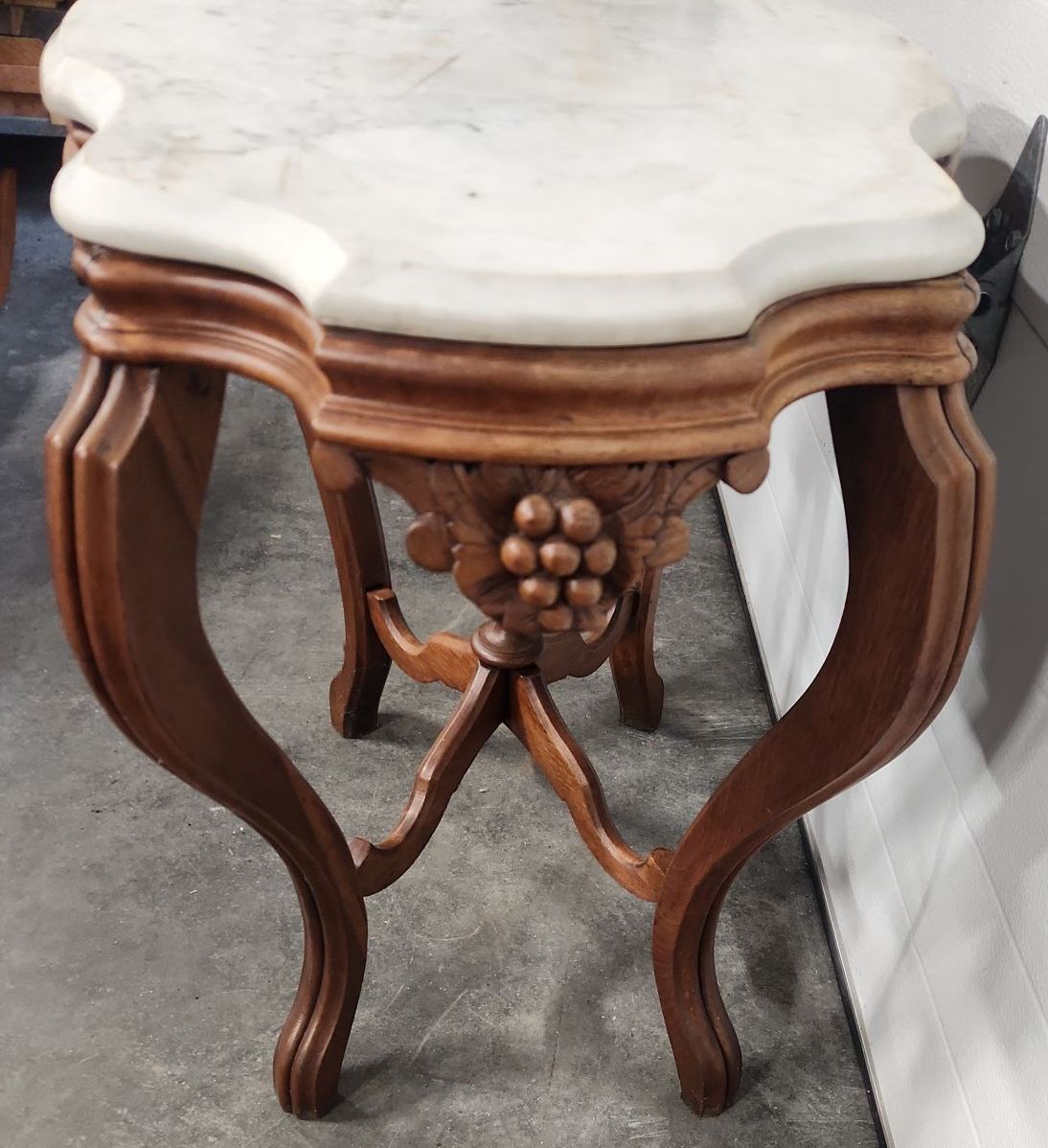 Vintage Marble Top Stand - image 6 of 13