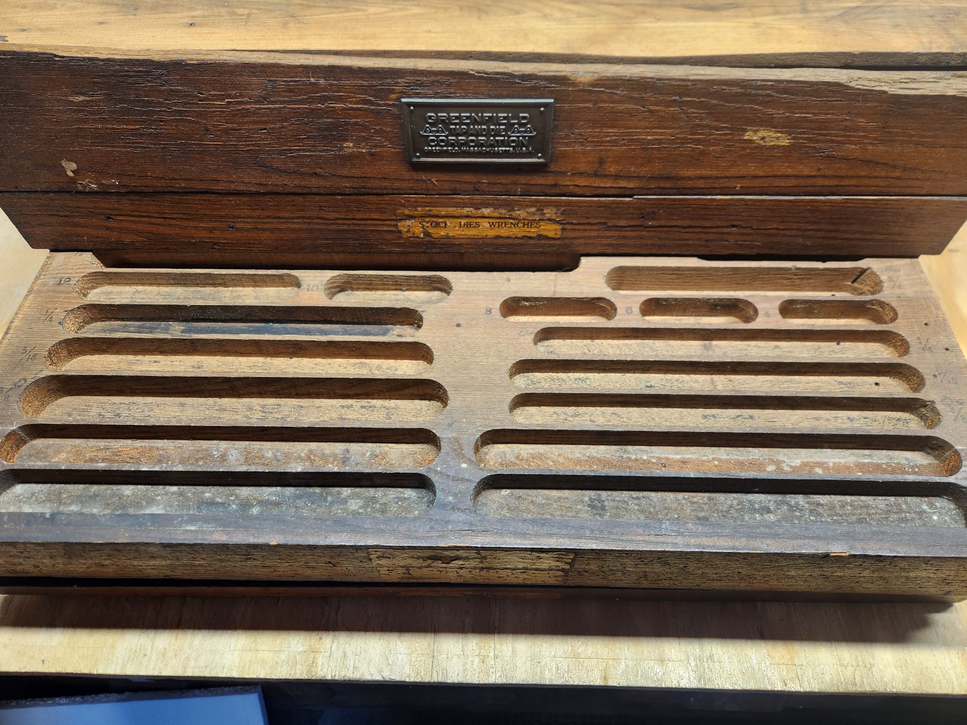 Vintage Greenfield Tap And Die 5-Drawer Cabinet - image 6 of 13