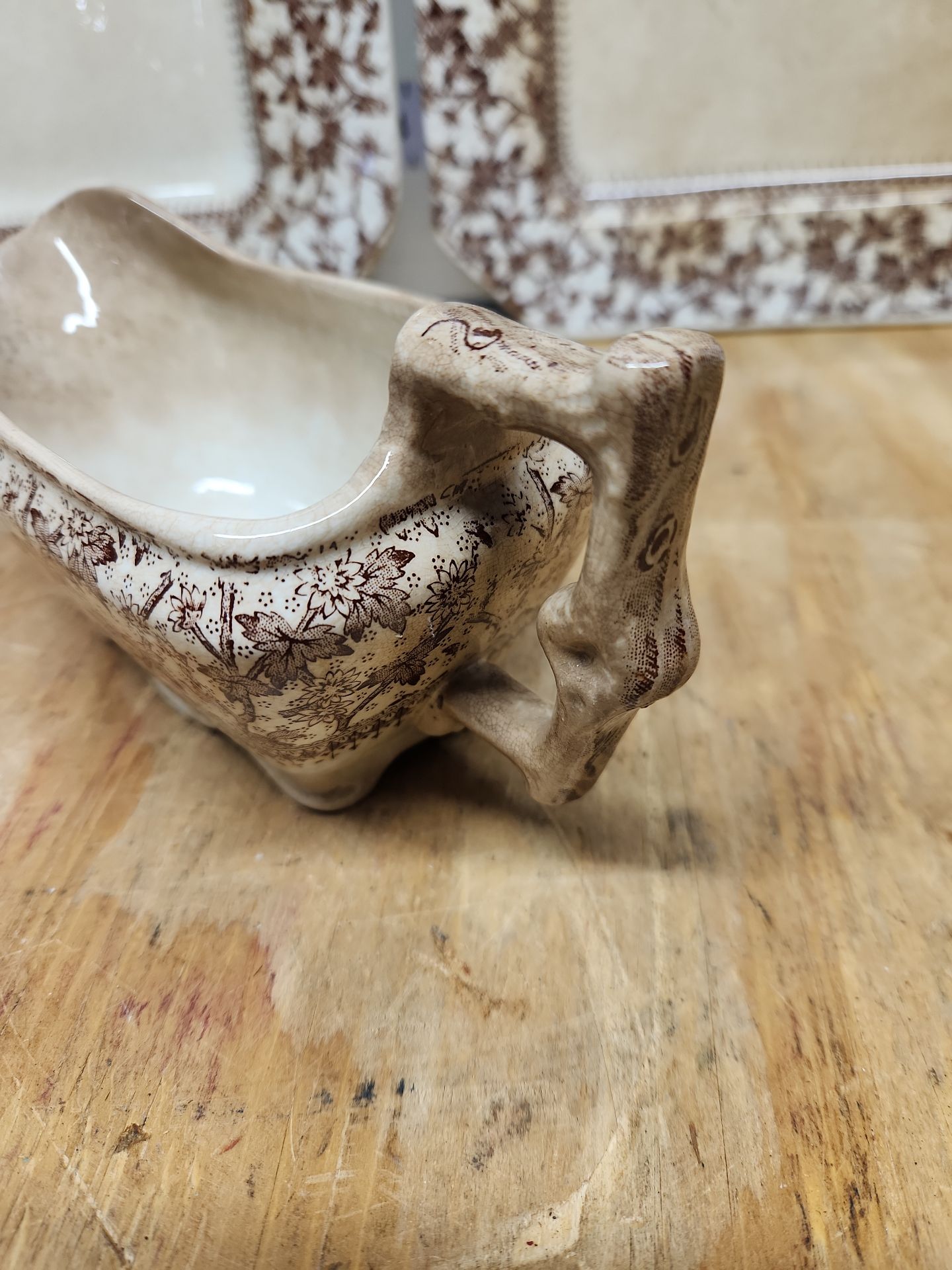 D.B. & Co Imperial Brown Transferware Lot - image 31 of 43