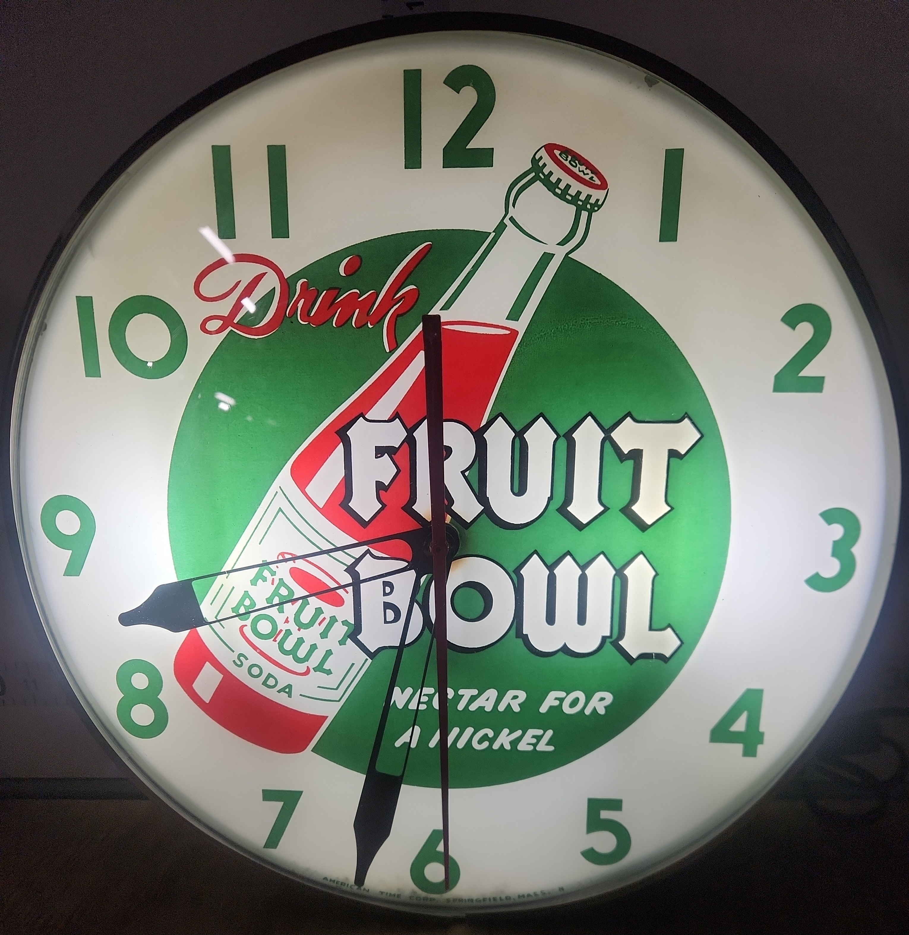 Rare Fruit Bowl Soda Clock - image 2 of 9