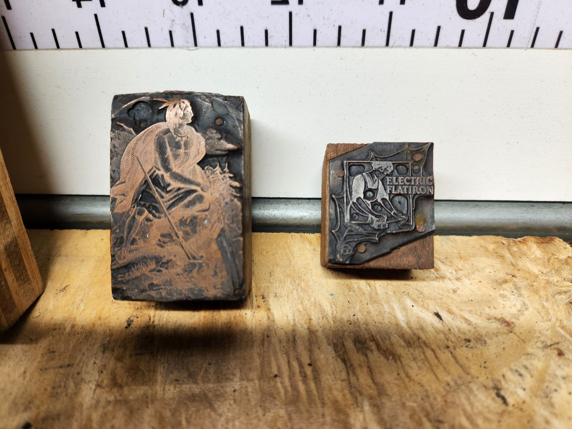 Letterpress Print Block Lot - image 6 of 7
