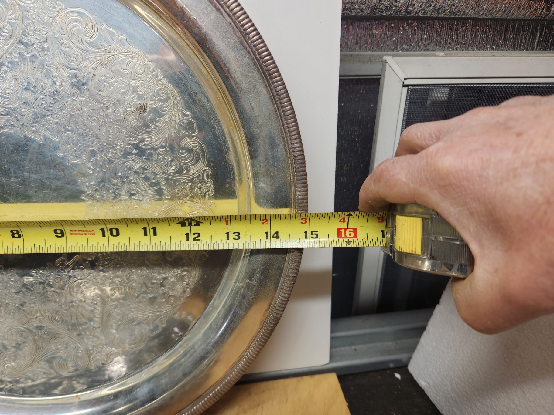 Silverplate & Brass Tray Lot - image 15 of 23
